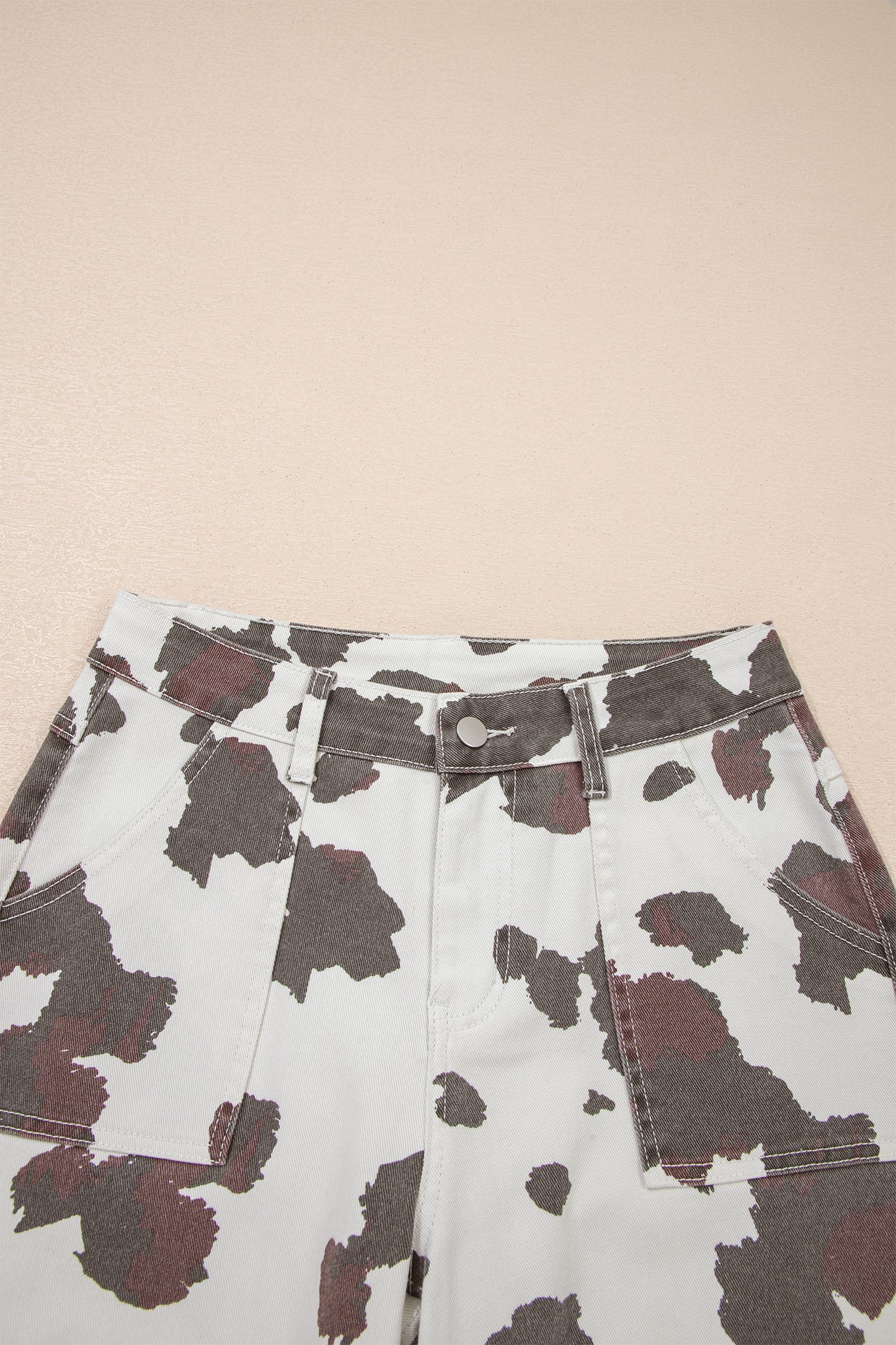 Cow Multi Pocketed Jeans