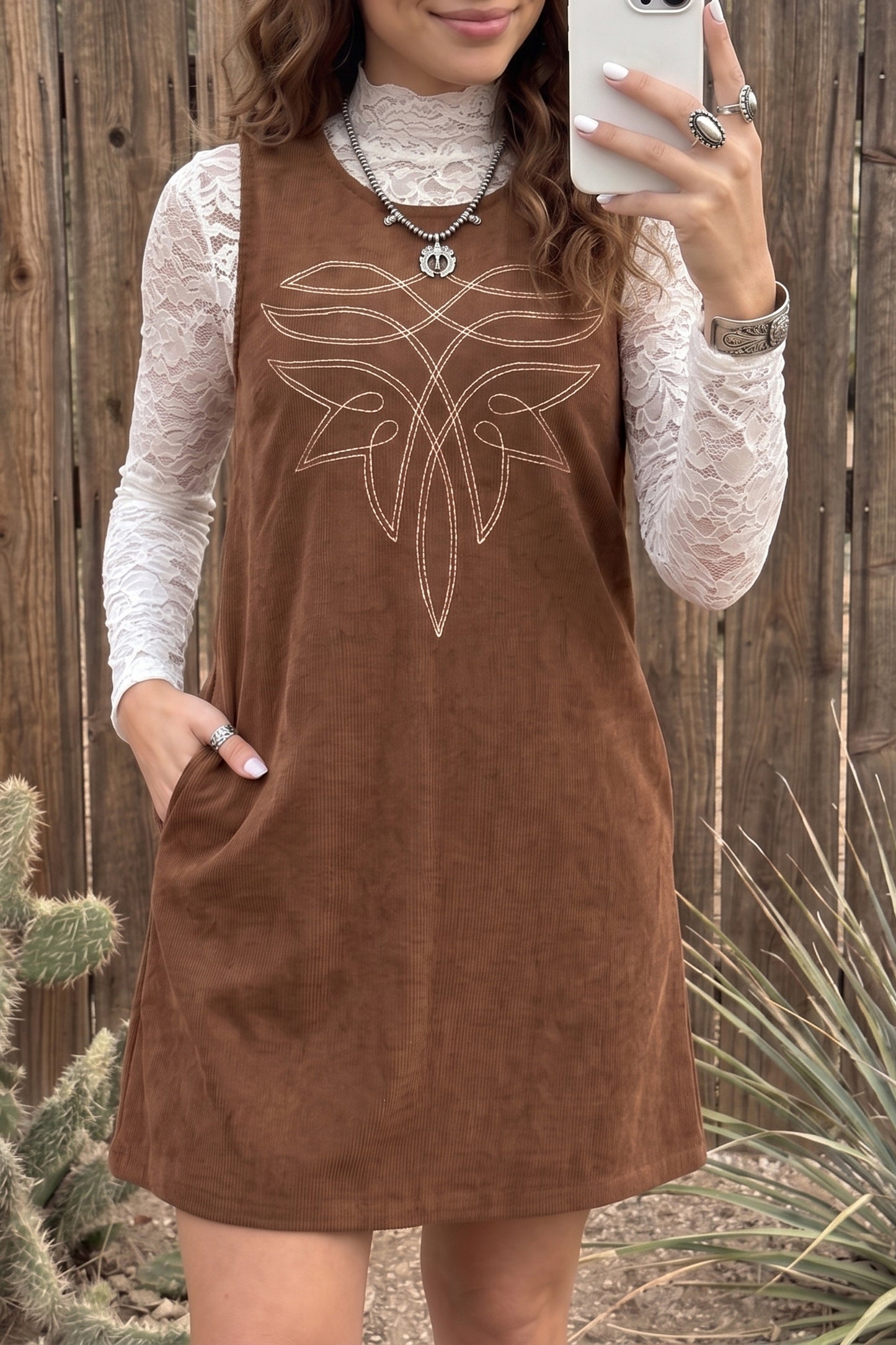 Corduroy Shift Dress