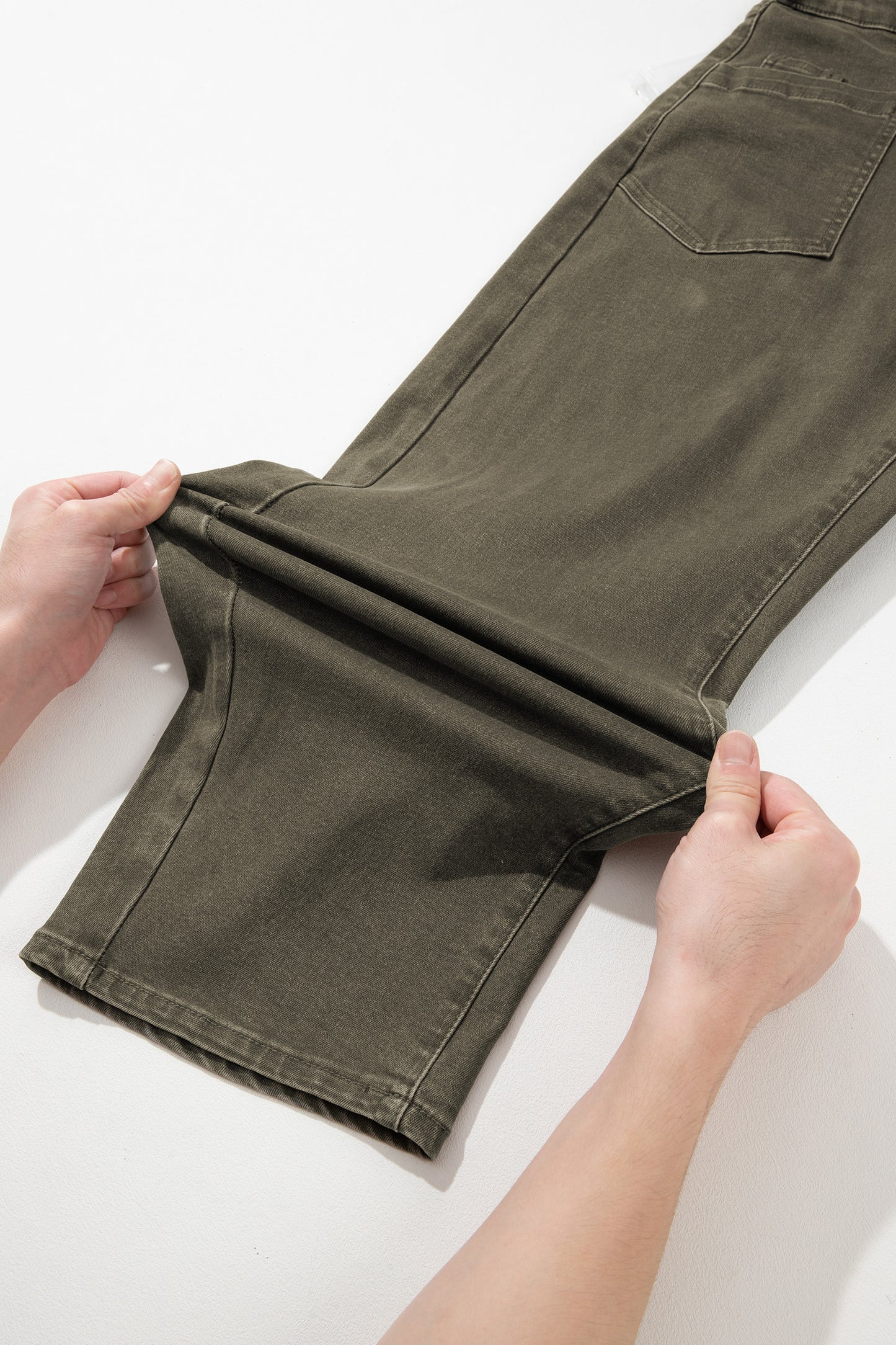 Front Pocket Ankle-length Barrel Jeans