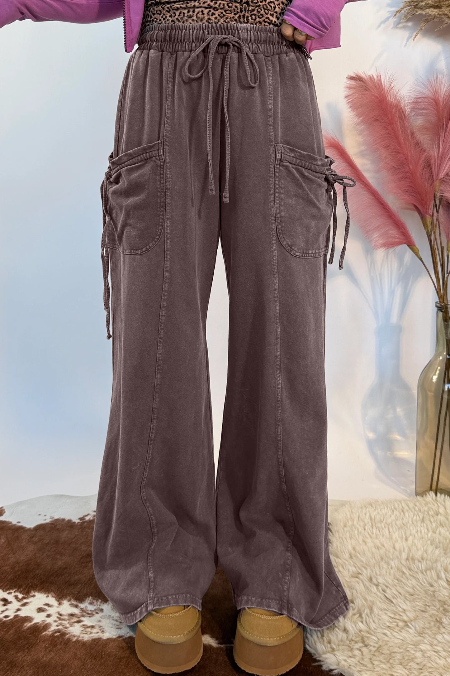 Drawstring Cargo Pants