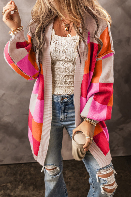 Checkered Cardigan