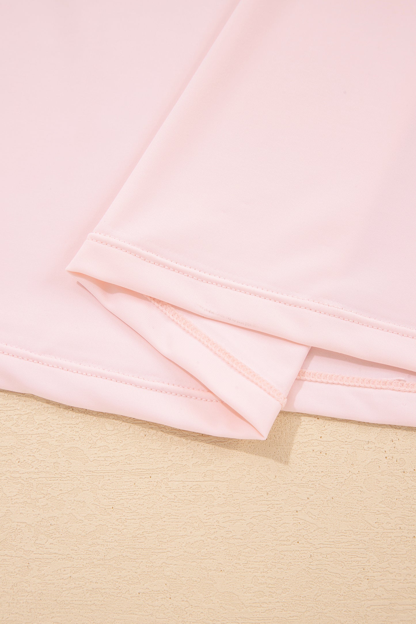Pink Plus Size Build-in Shorts Sleeveless Dress  Two Piece Set