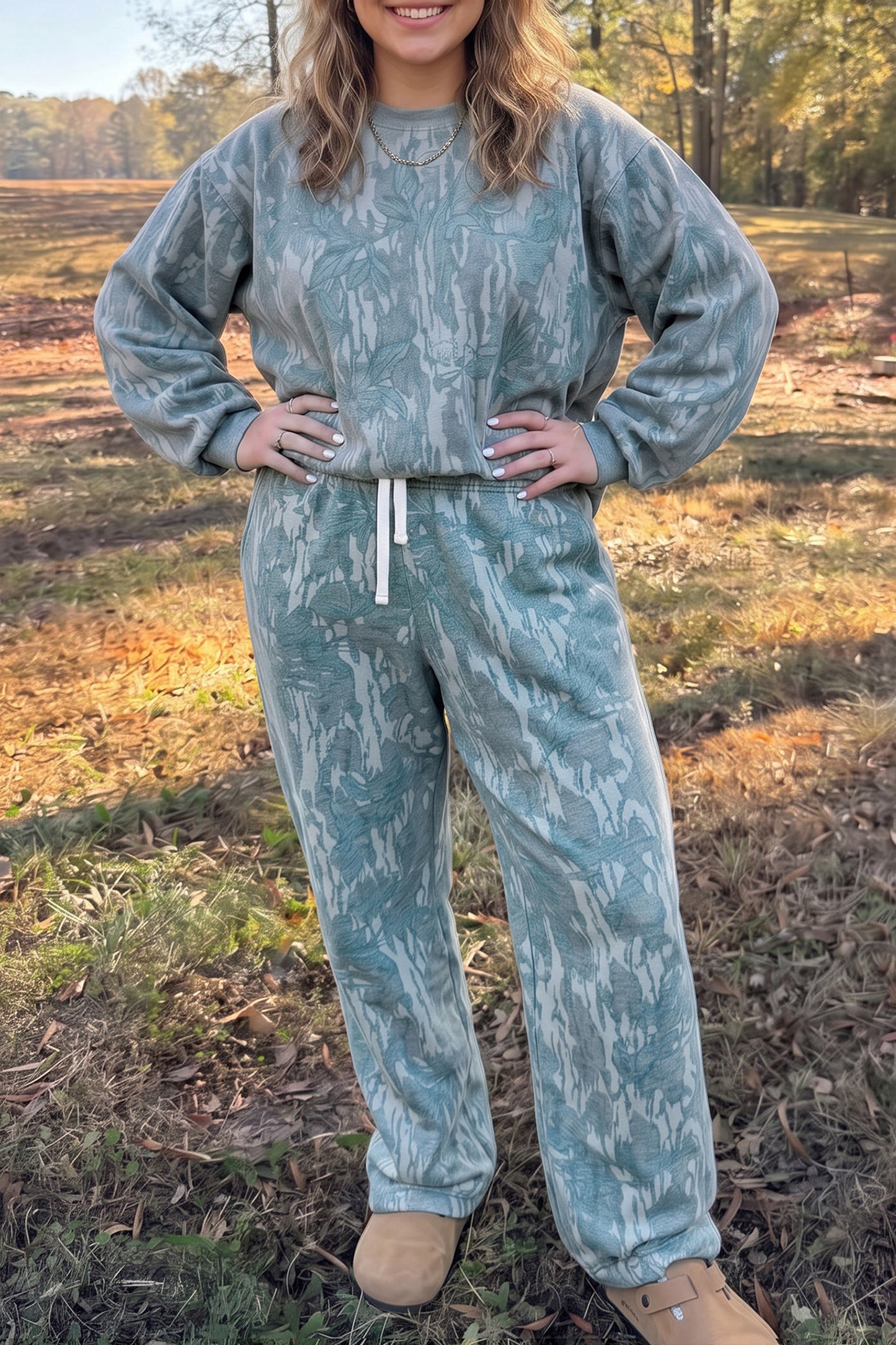 Plus Size Pullover Drawstring Pants Set