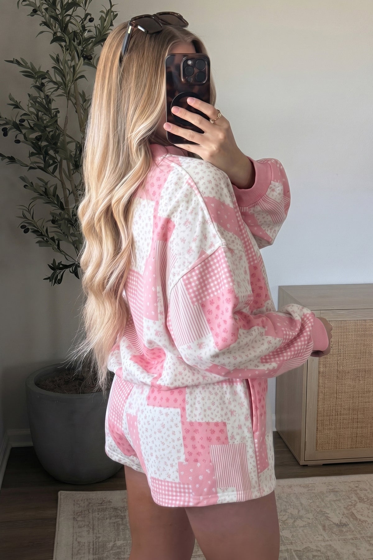 Floral Baggy Shorts Set