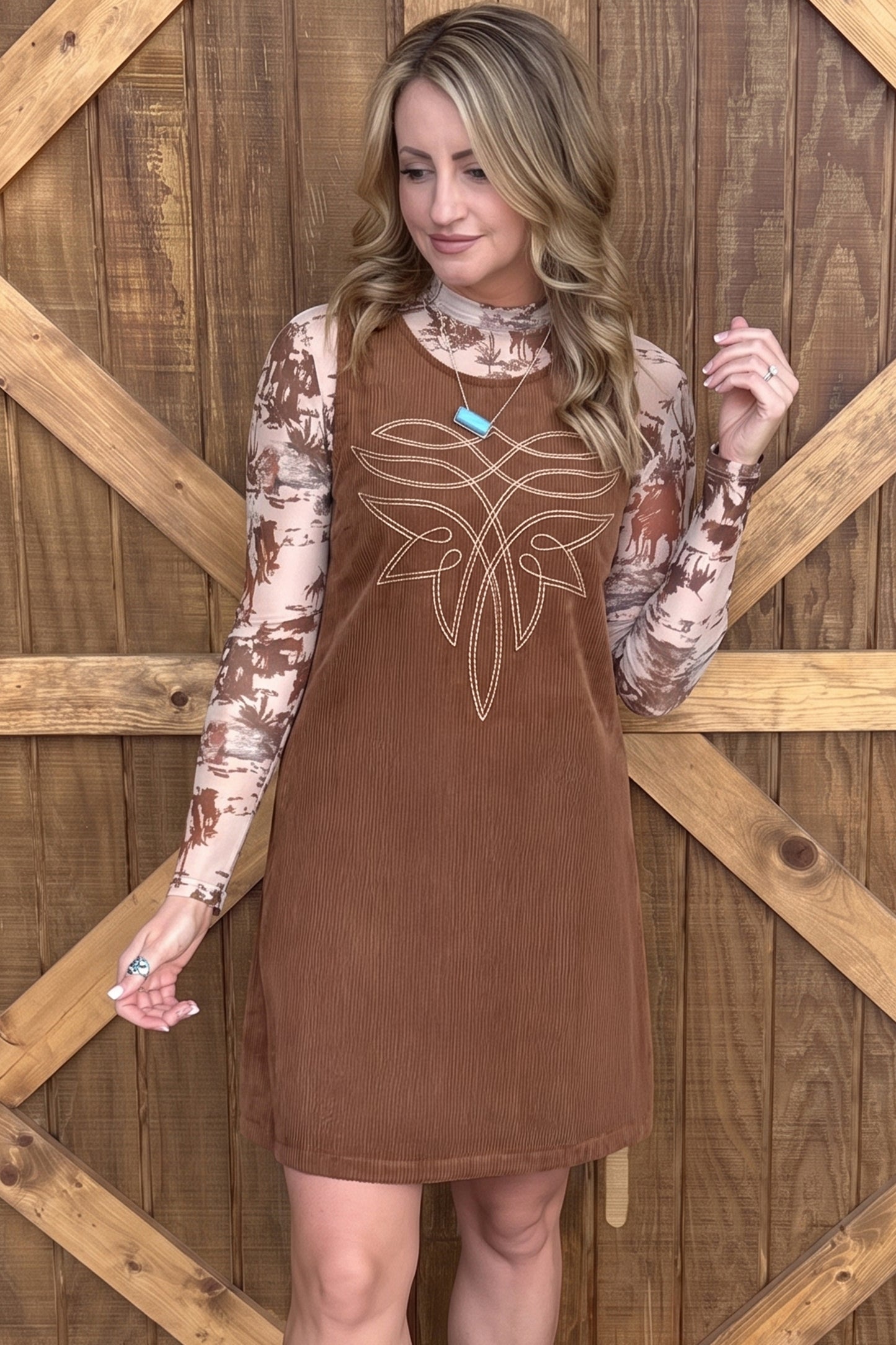 Corduroy Shift Dress