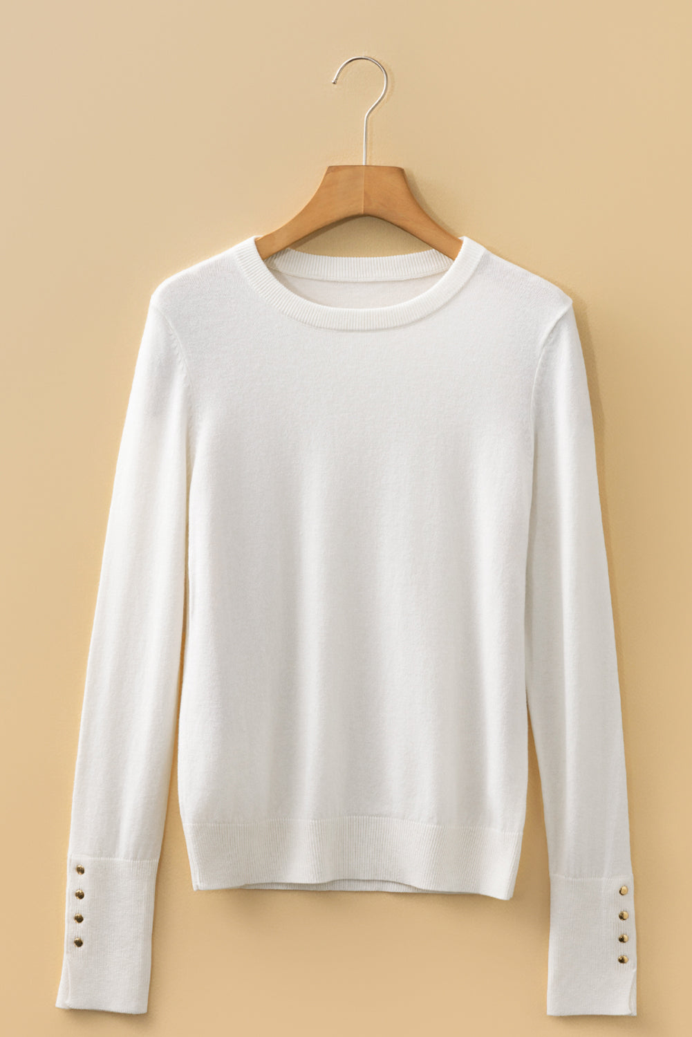 Button Cuffs  Sweater