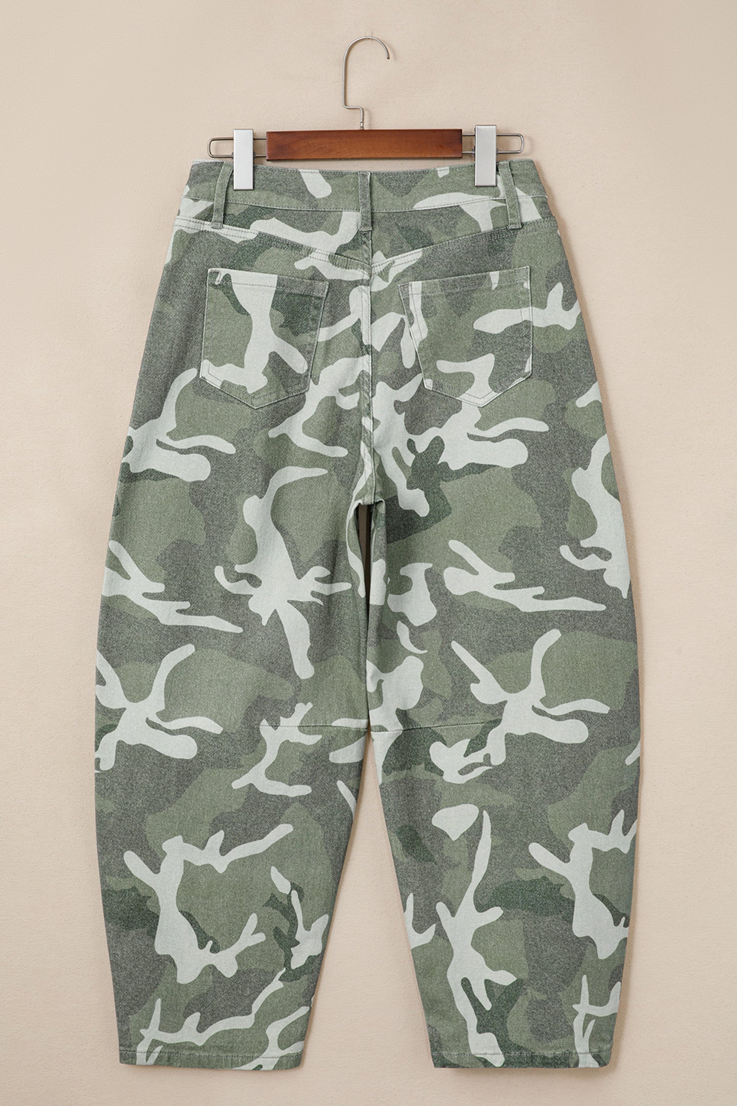 Camo Straight Ankle Jeans