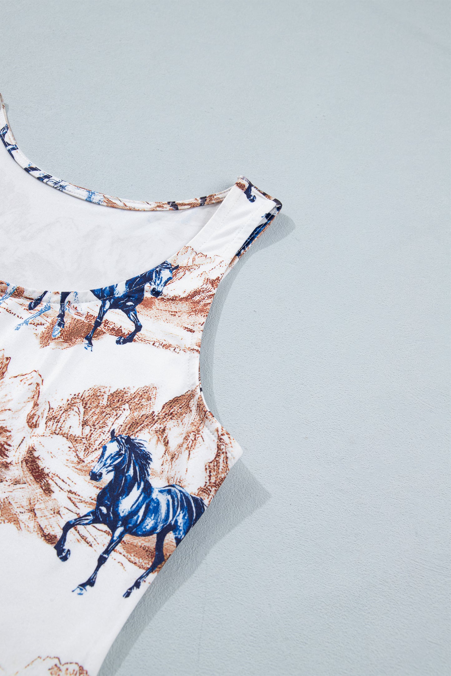 horse Hat Western Slim Tank Top