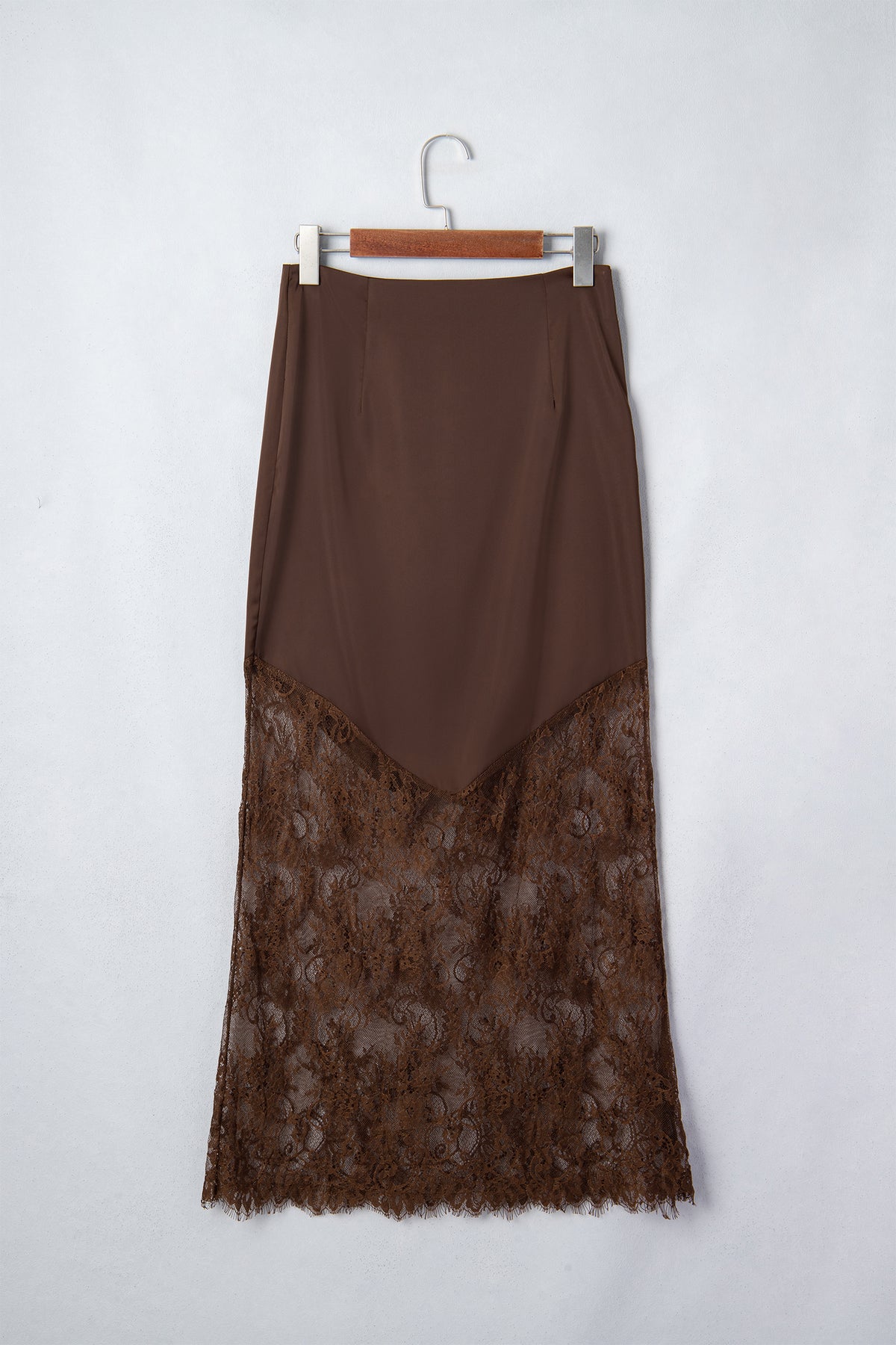 Silk & Lace Long  Skirt