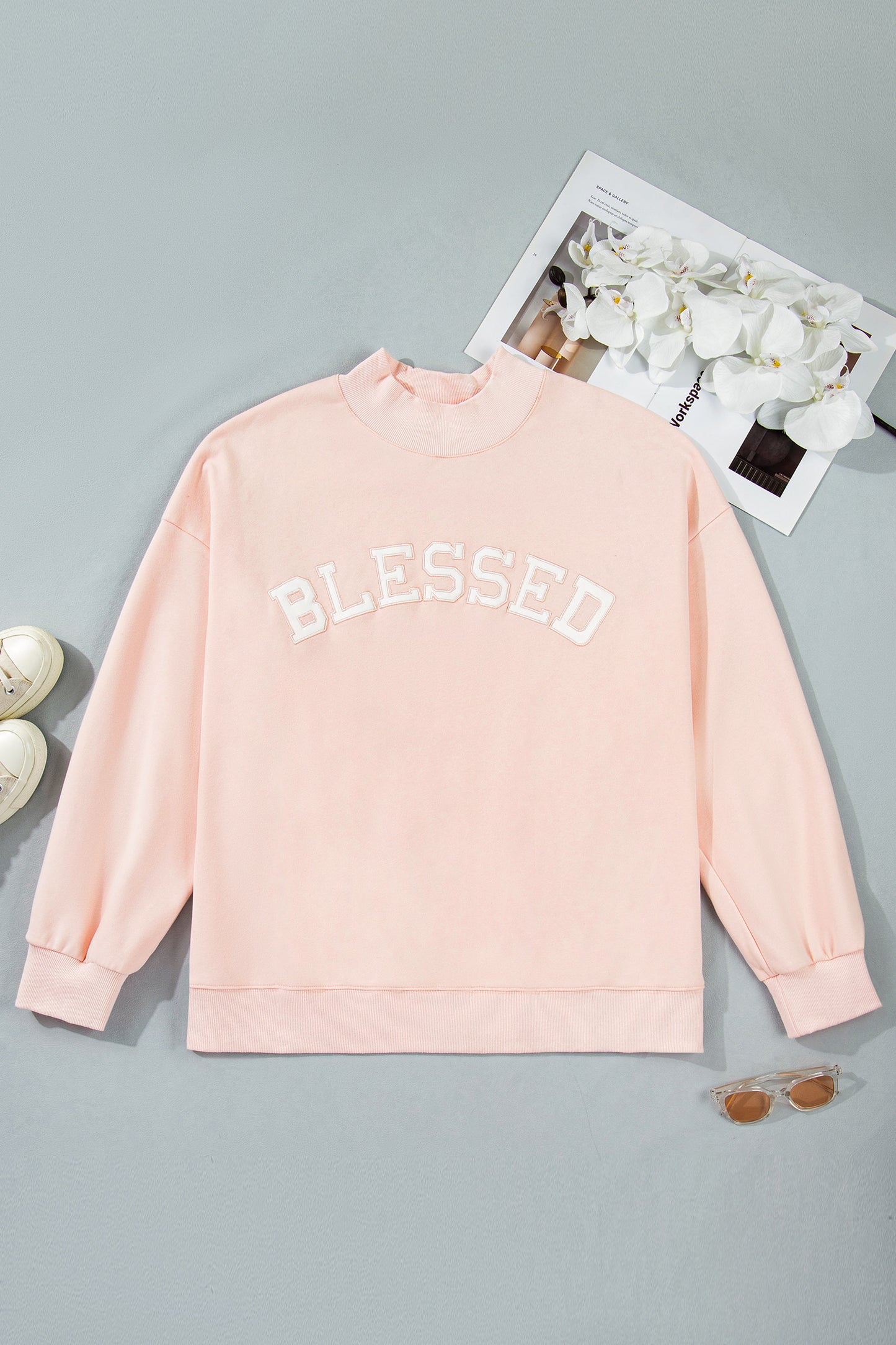 BLESSED Plus Mock Neck Sweatshirt