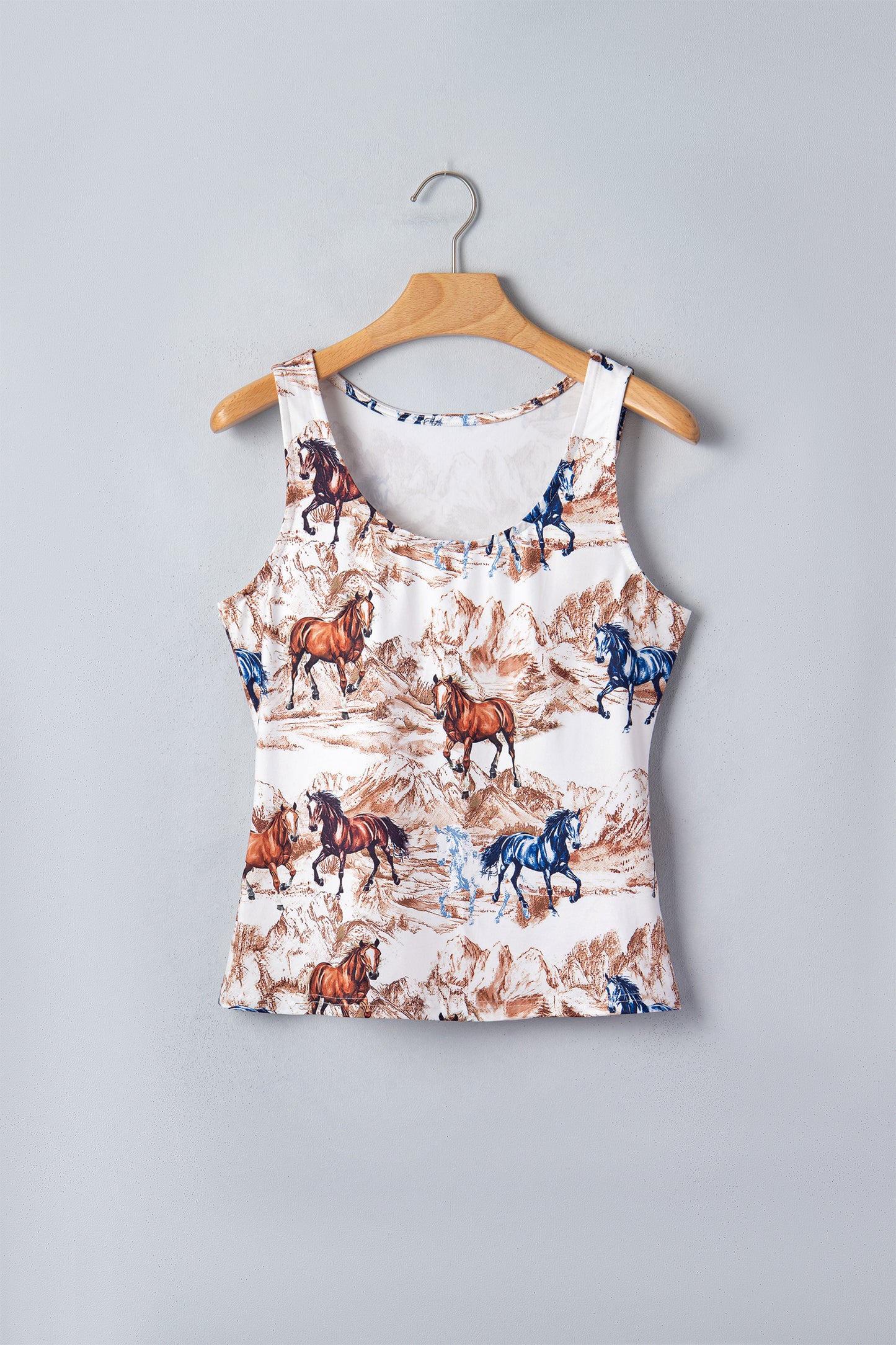 horse Hat Western Slim Tank Top