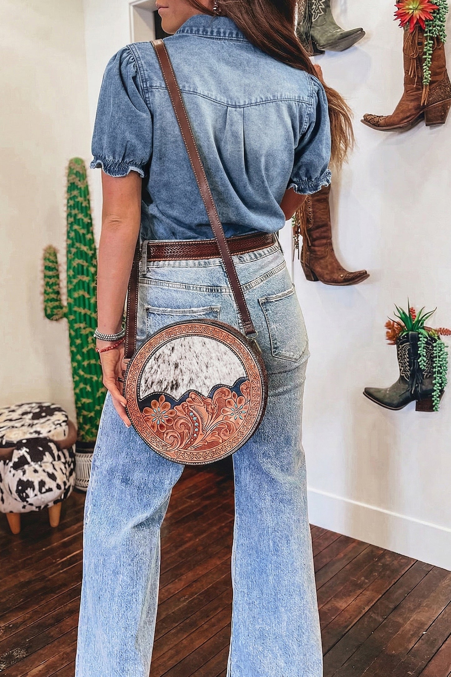 Snap Button Denim Shirt