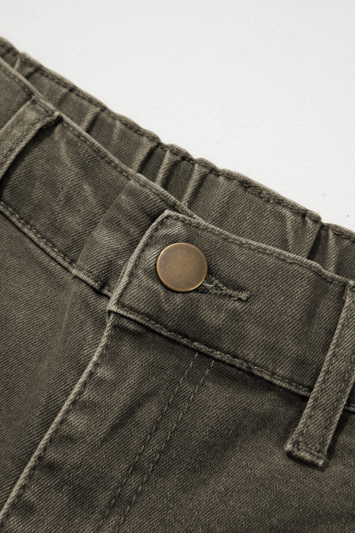 Front Pocket Ankle-length Barrel Jeans