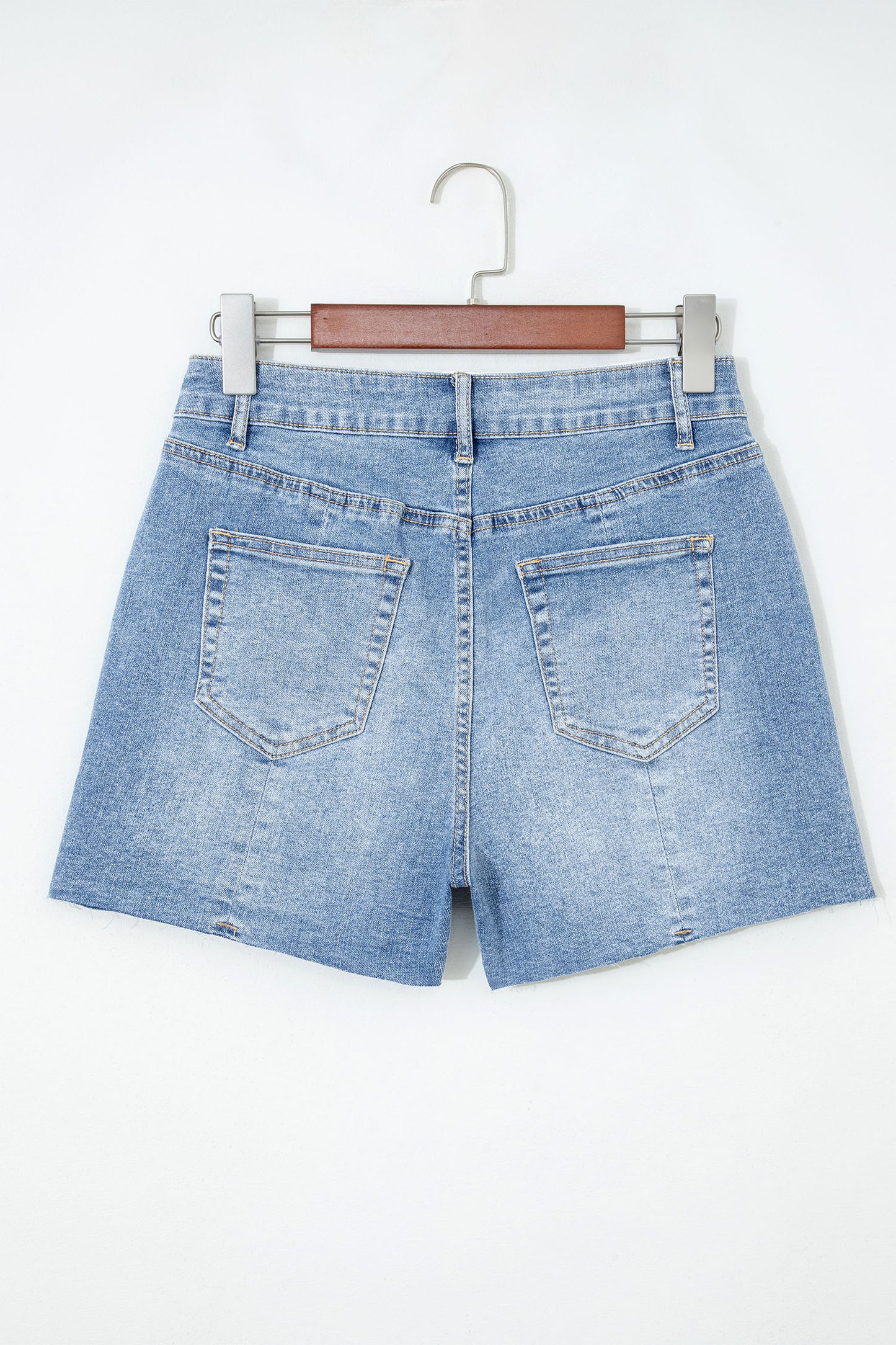 Raw Hem Denim Shorts