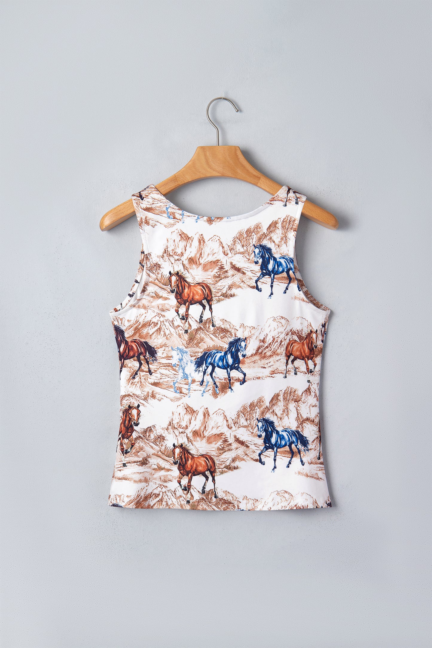 horse Hat Western Slim Tank Top