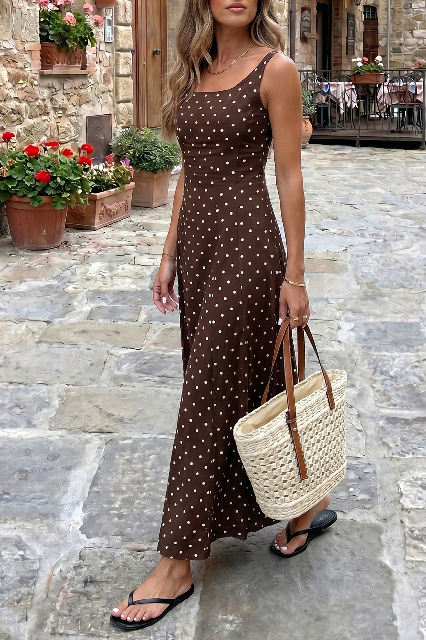 Polka Dot Long Dress