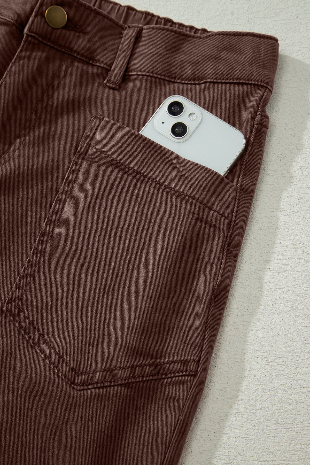 Front Pocket Ankle-length Barrel Jeans