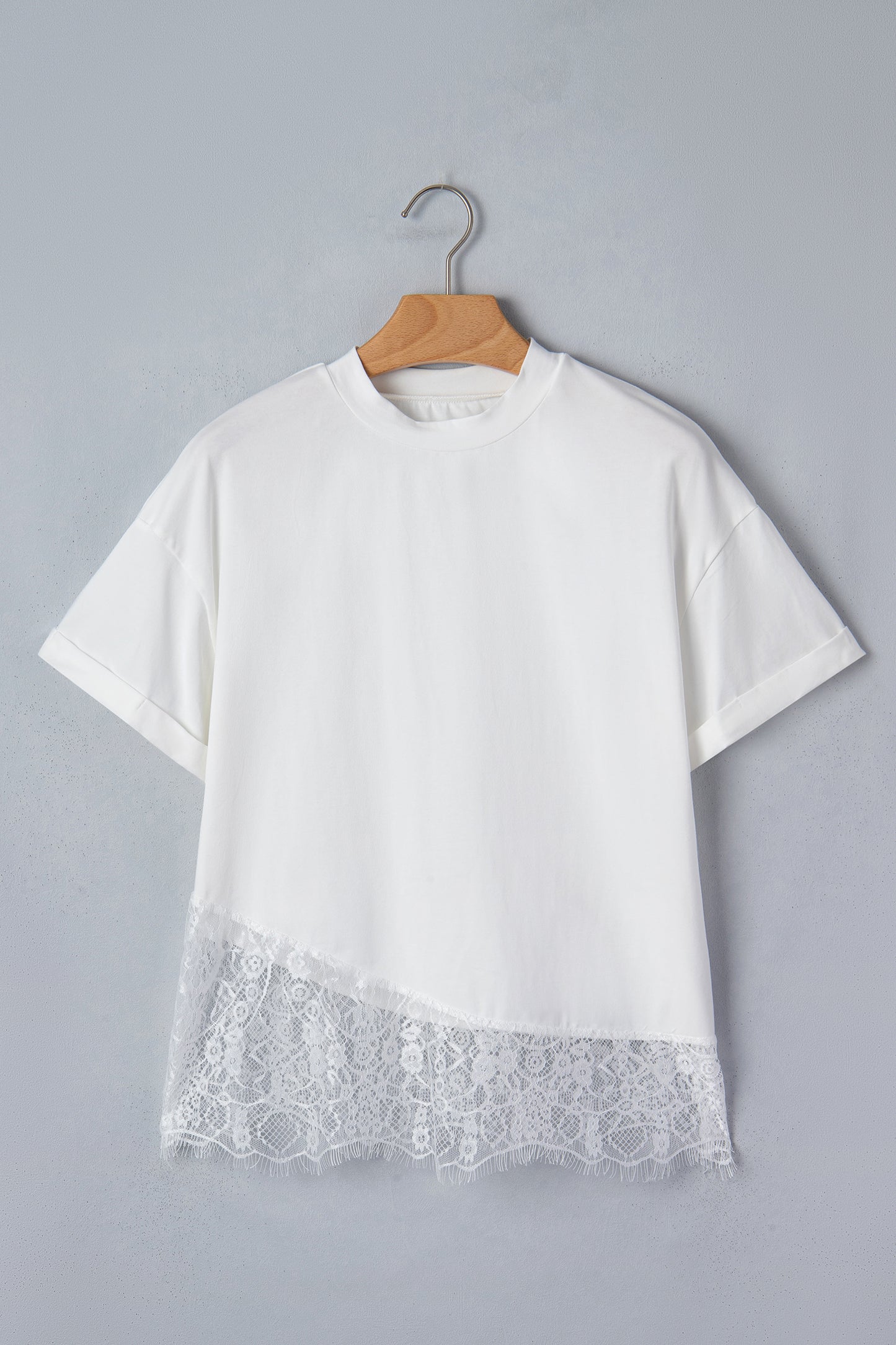 Asymmetric Lace Tee