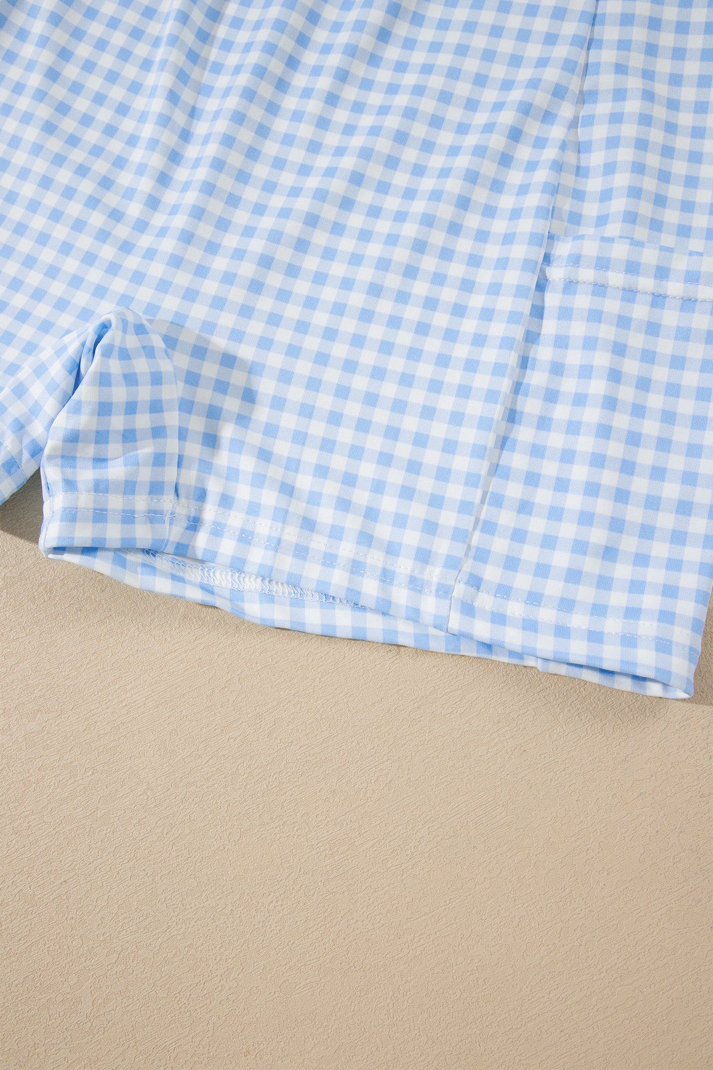 Two Piece Gingham Mini Dress