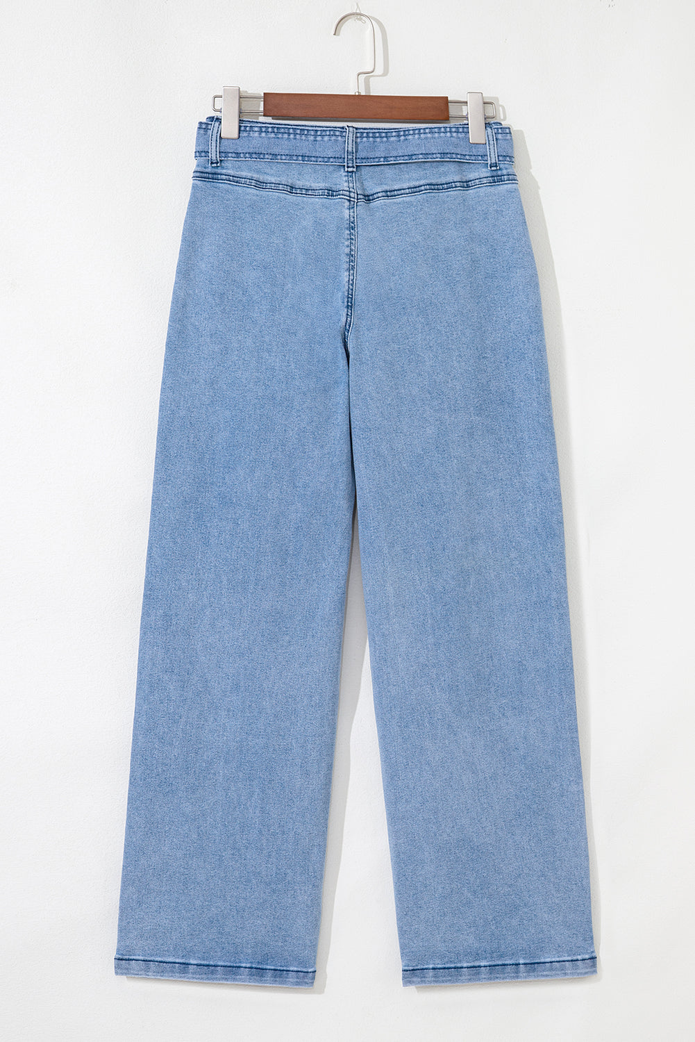 Wide Leg With Bow Jeans