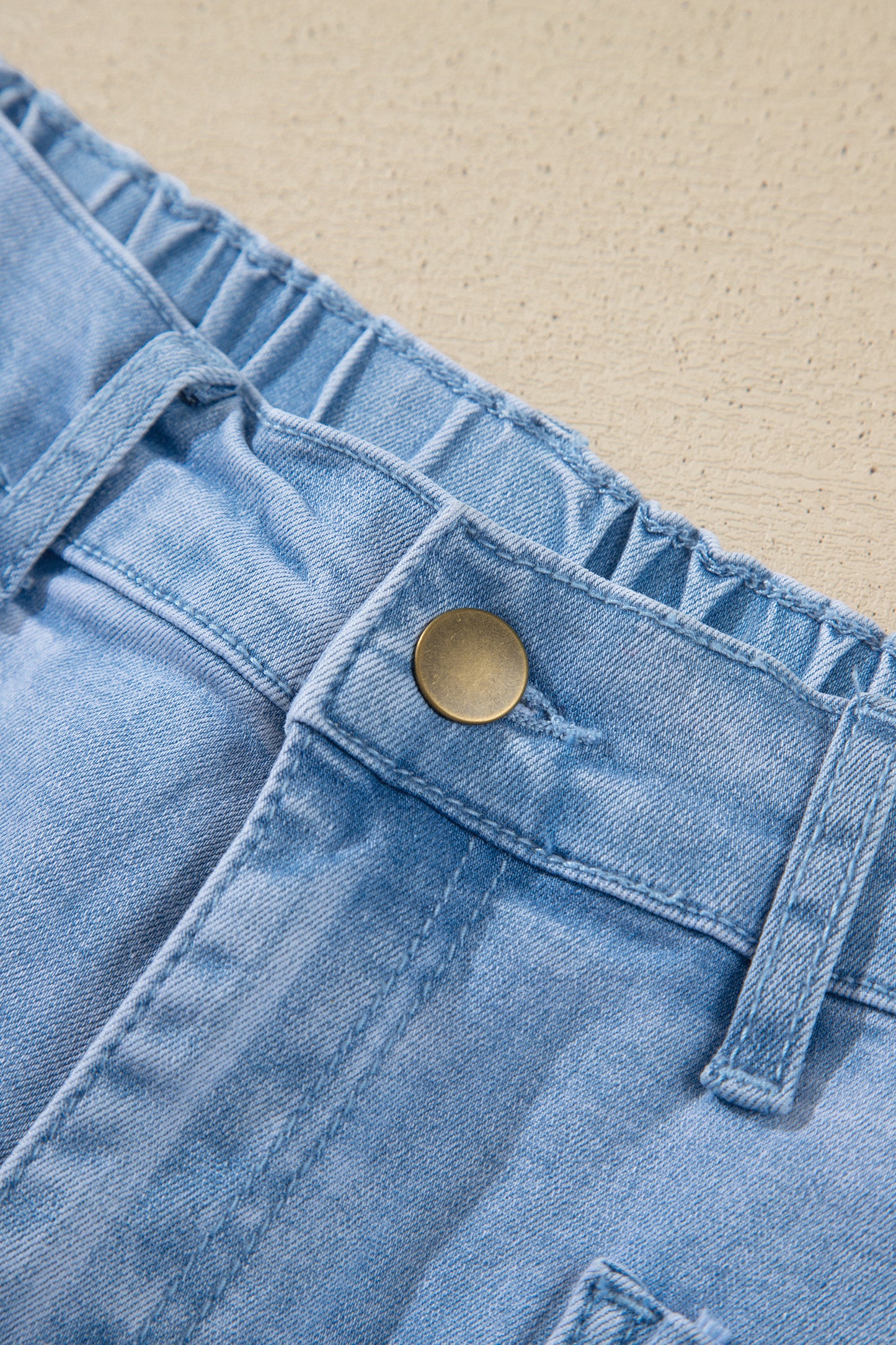 Front Pocket Ankle-length Barrel Jeans