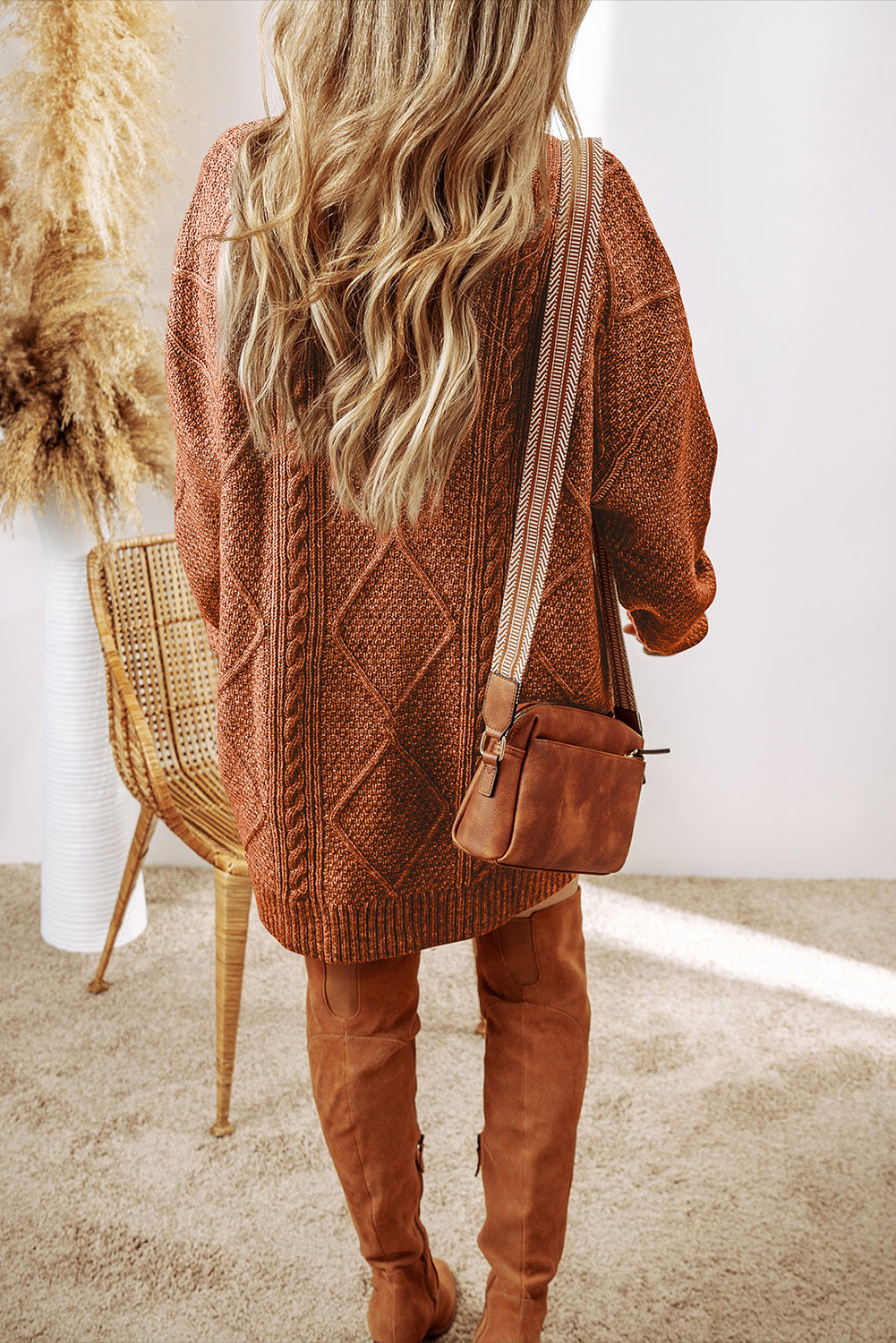 Loose Fit Sweater Dress