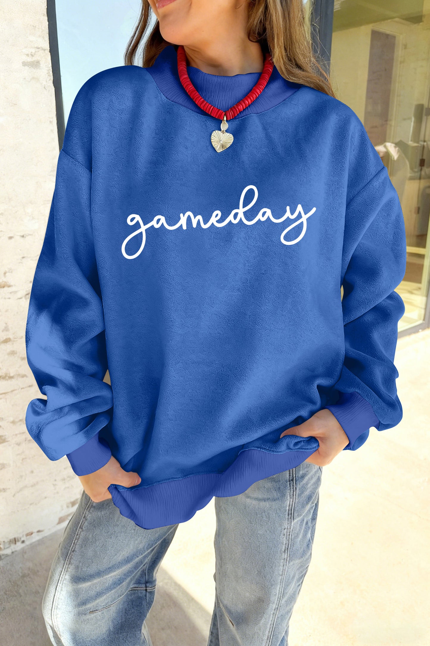 Reversible Oversized Sweatshirt