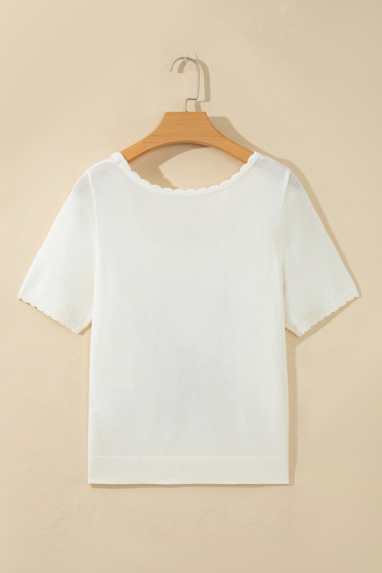 Floral Short Sleeve Knit Sweater