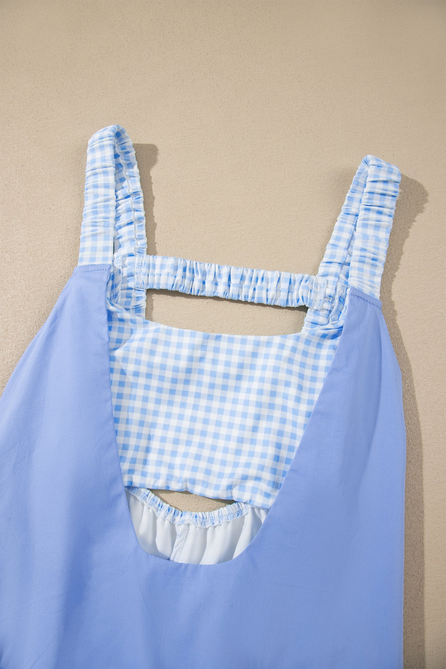 Two Piece Gingham Mini Dress