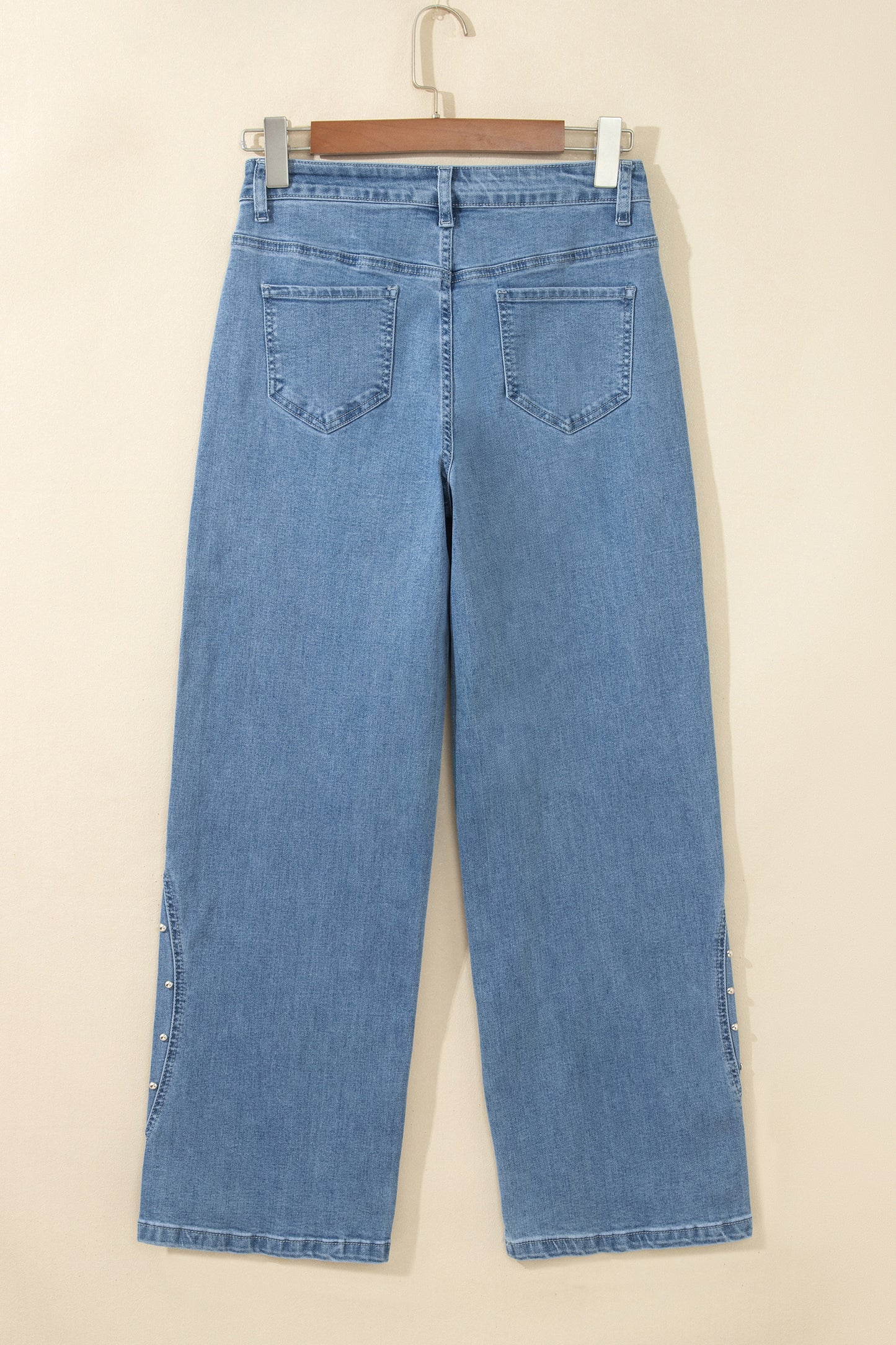 Side Seam Rivet Ankle Jeans