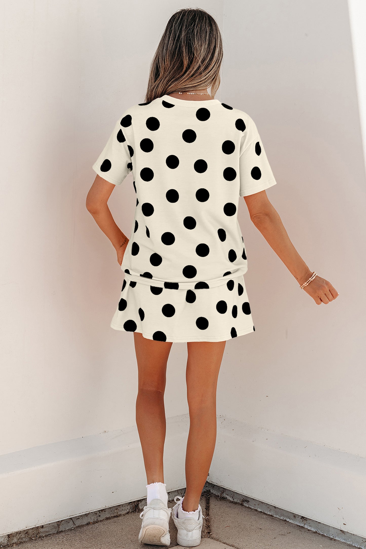 Polka Dot Skort 2pcs Outfit