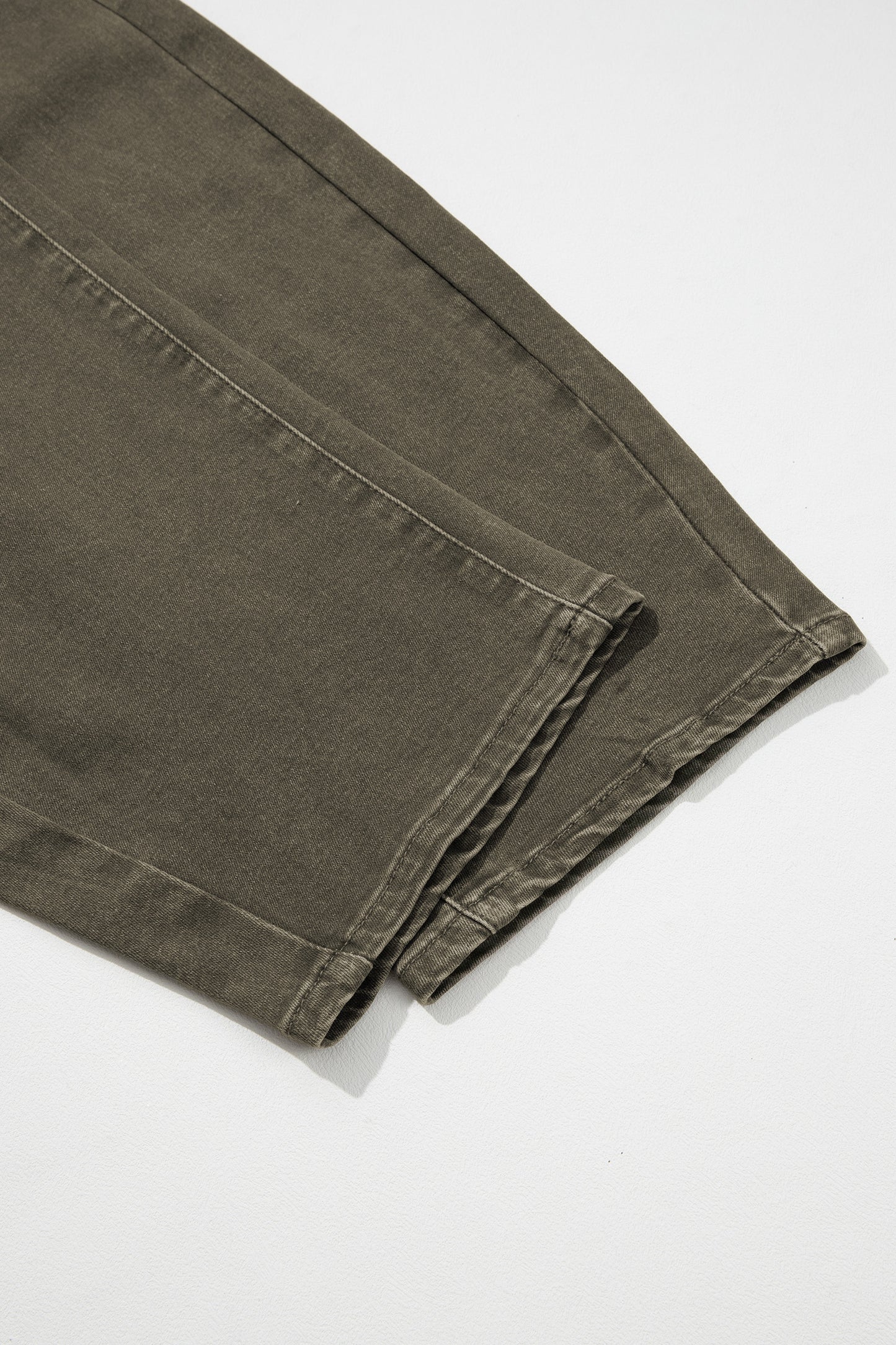 Front Pocket Ankle-length Barrel Jeans