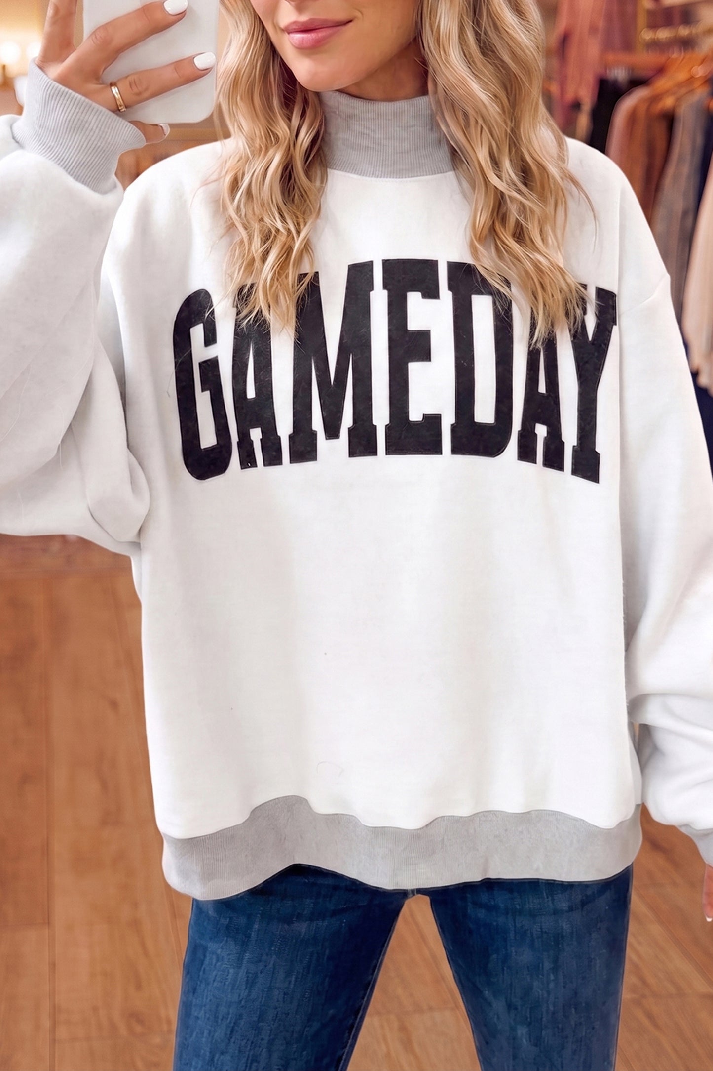 GAMEDAY/ FOOTBALL  Reversible Sweatshirt