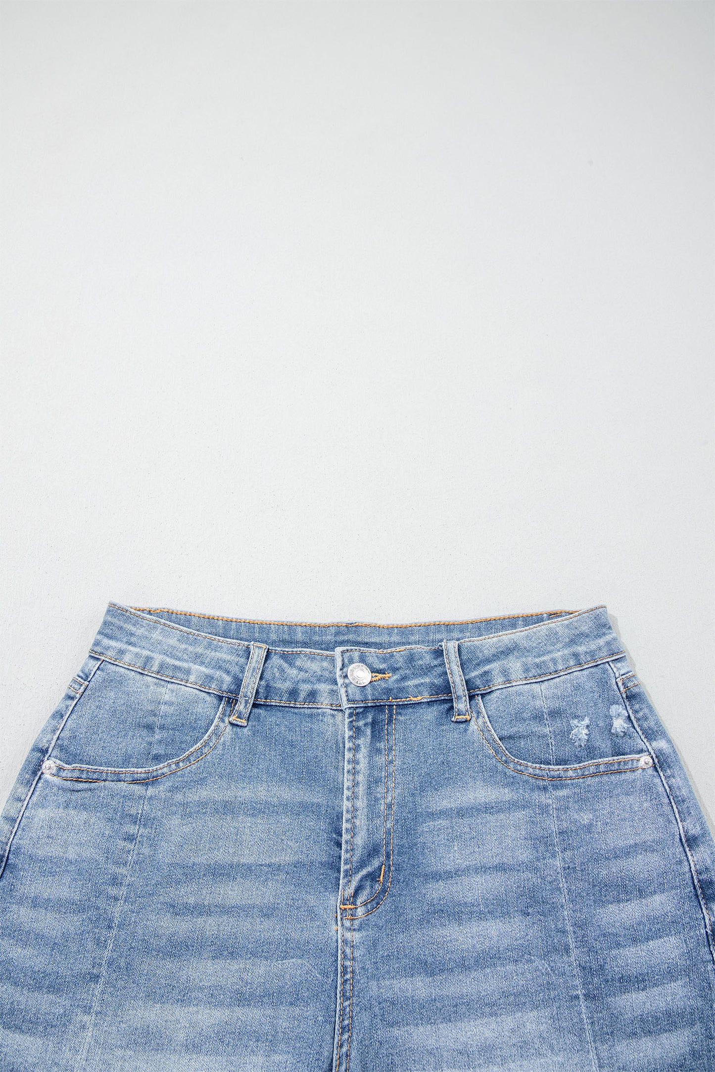 Raw Hem Denim Shorts