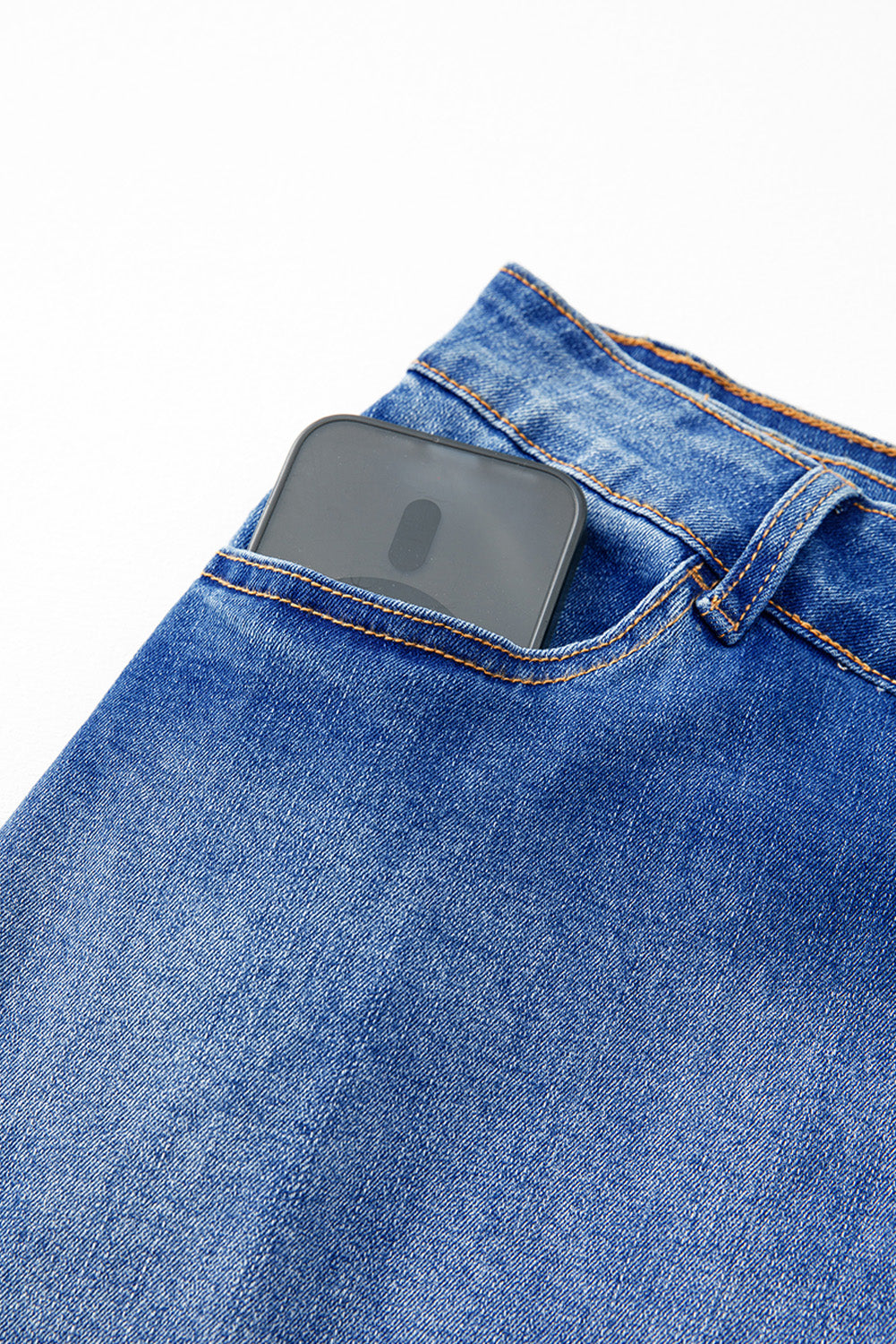 Wrapped  Denim Mini Skirt
