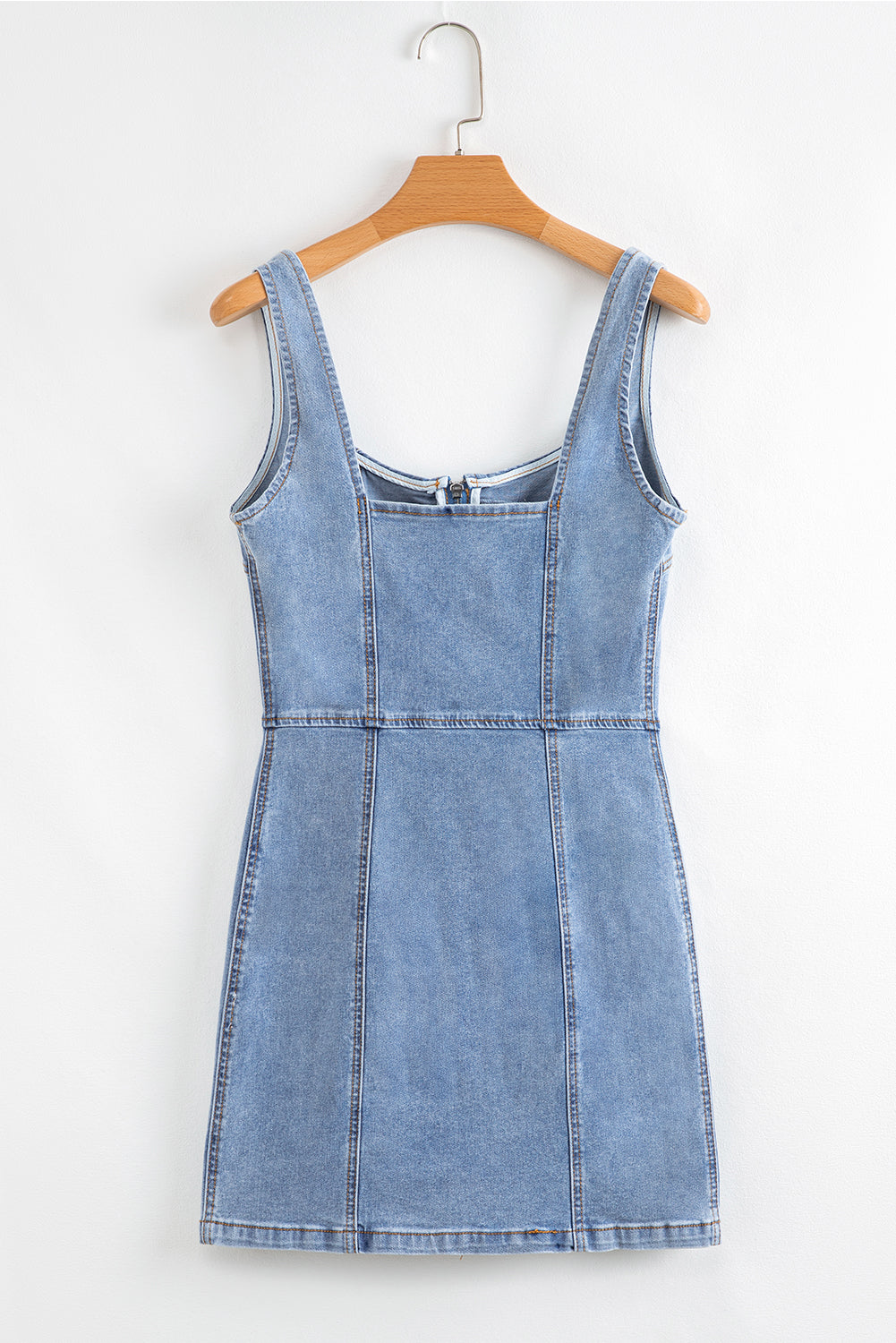 Sleeveless Denim Mini Dress