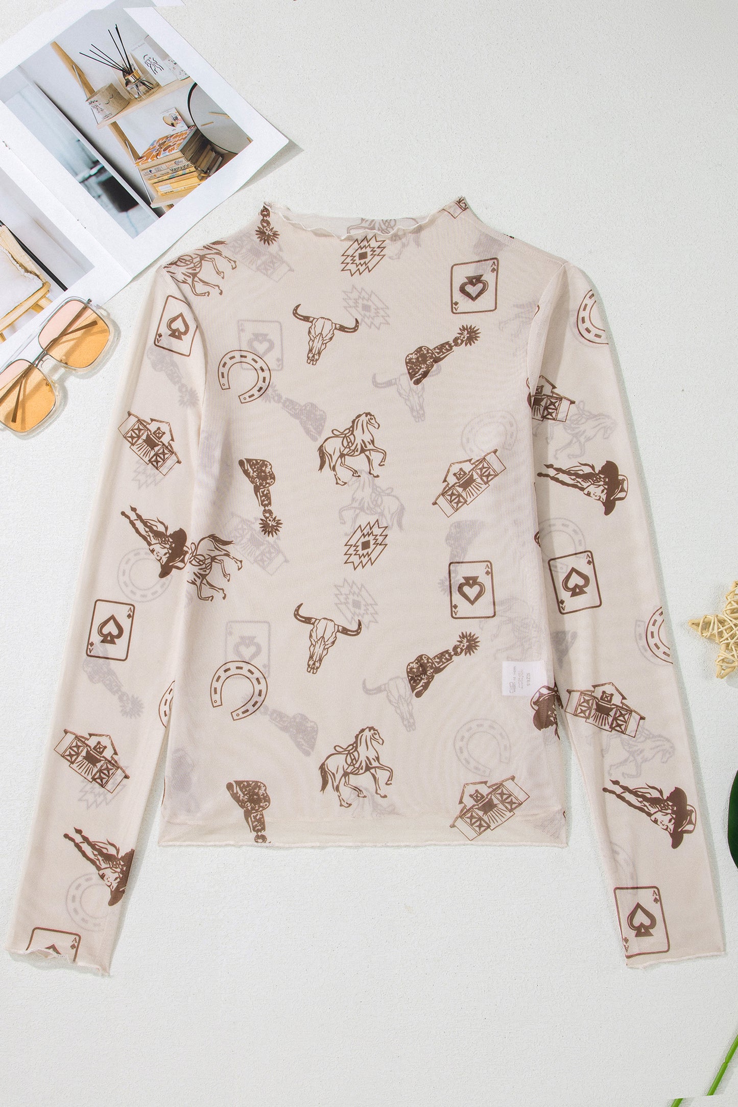 Long Sleeve Mock Neck Top