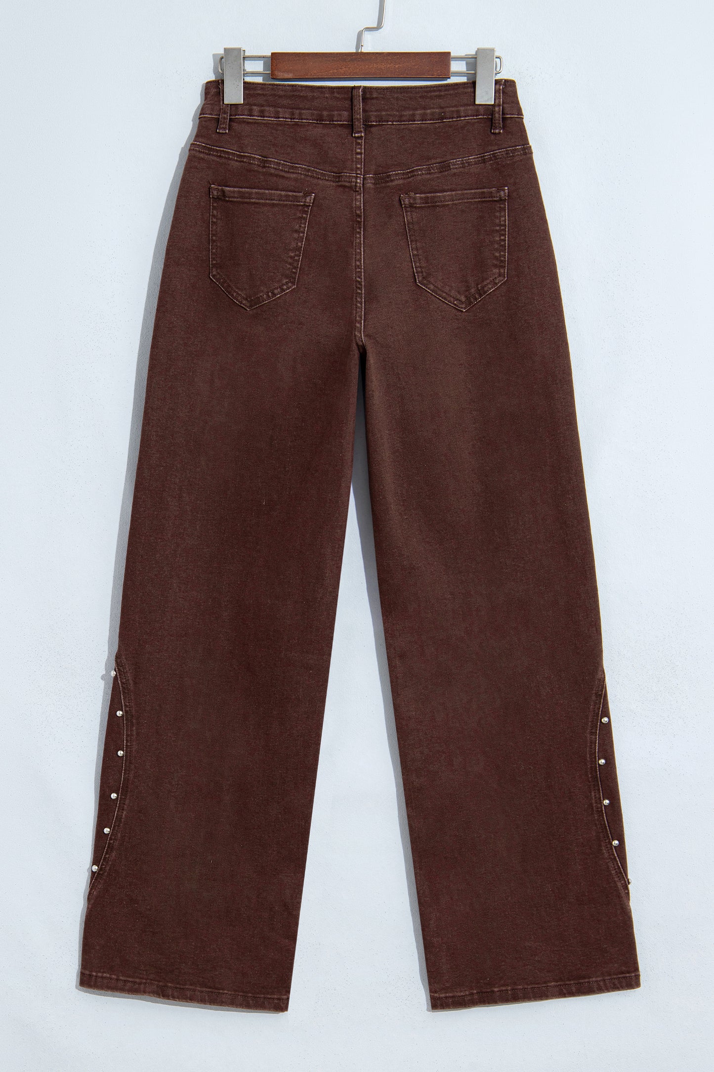Side Seam Rivet Ankle Jeans