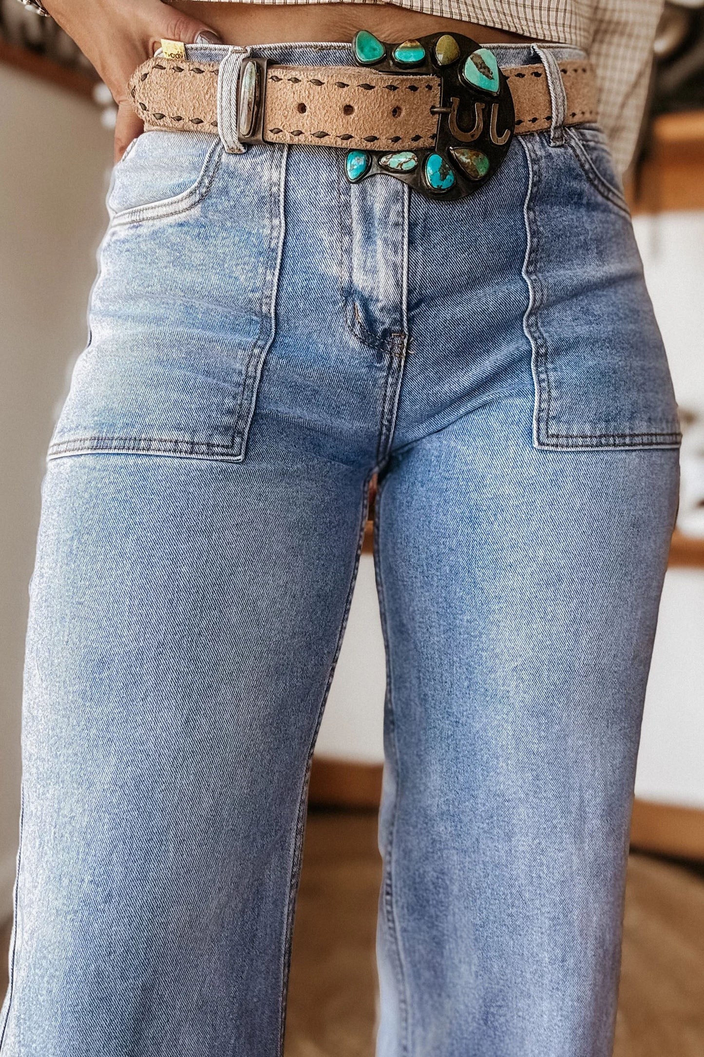 Turn-up Cuffs  Loose Jeans