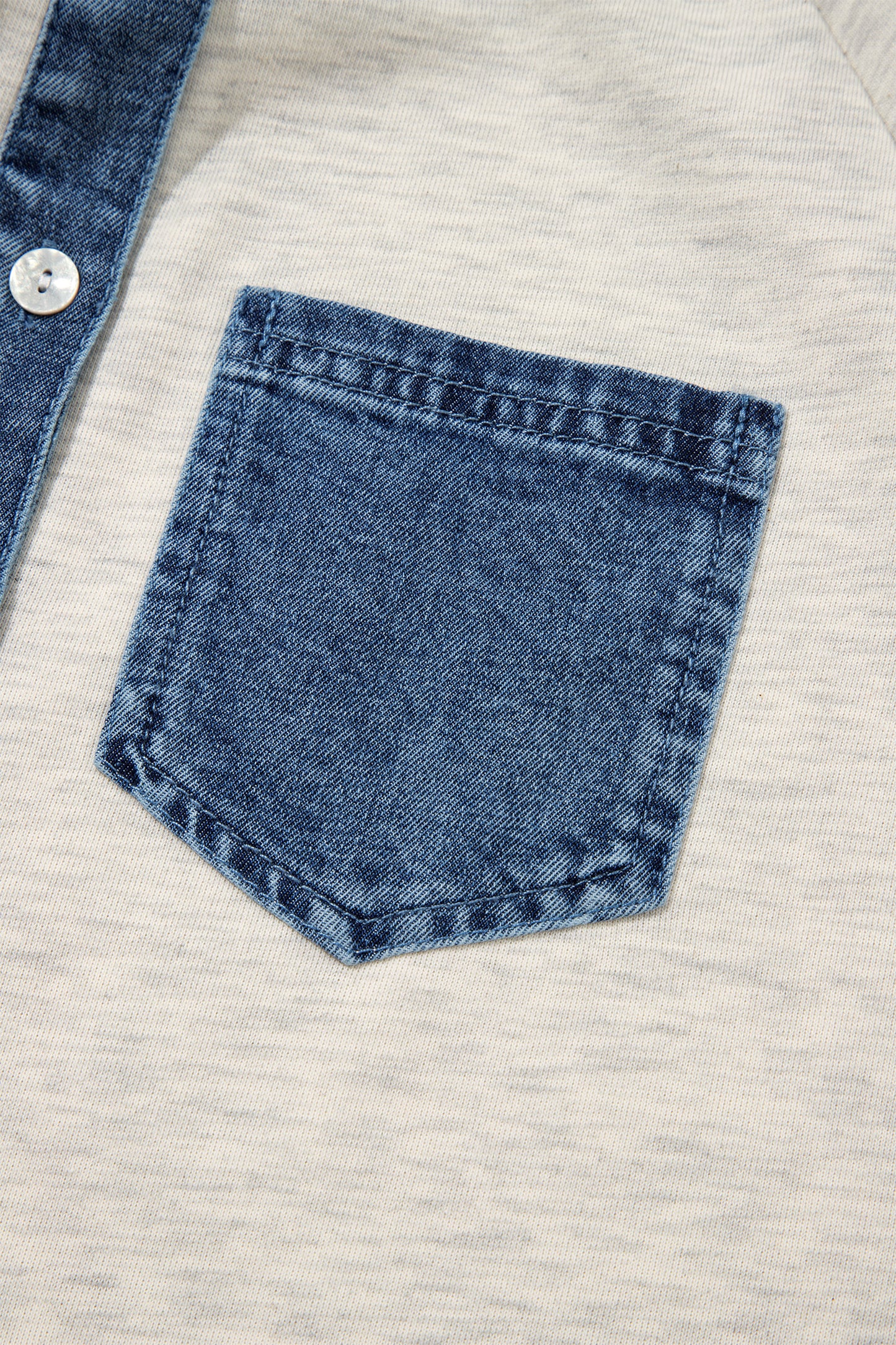 Denim/ Grey Pullover