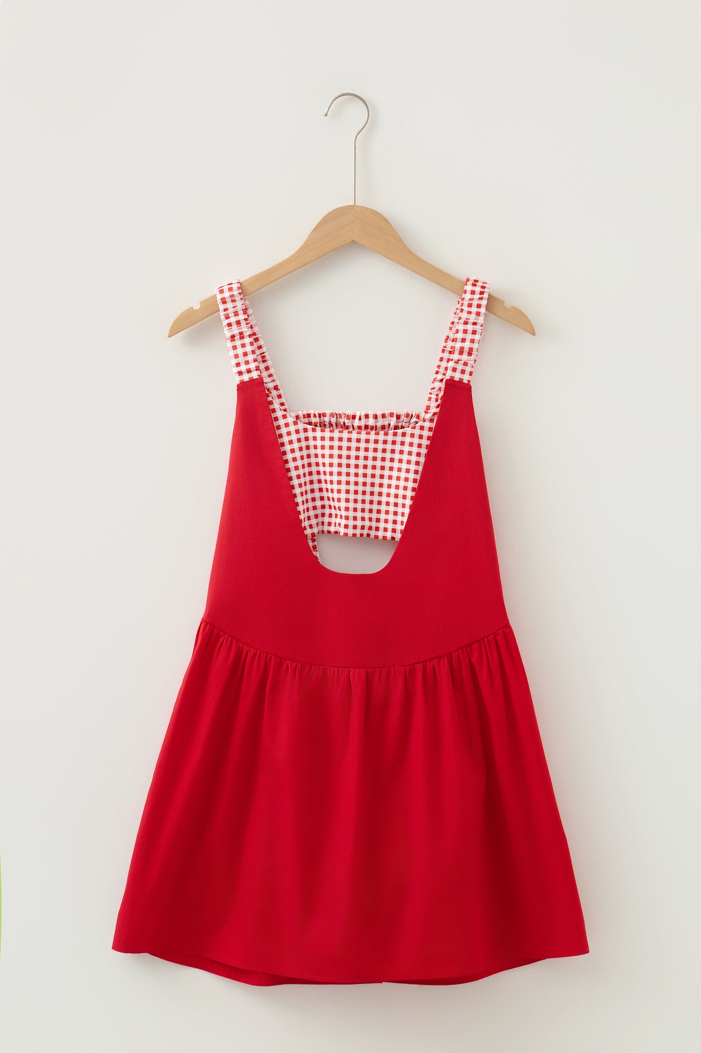Two Piece Gingham Mini Dress