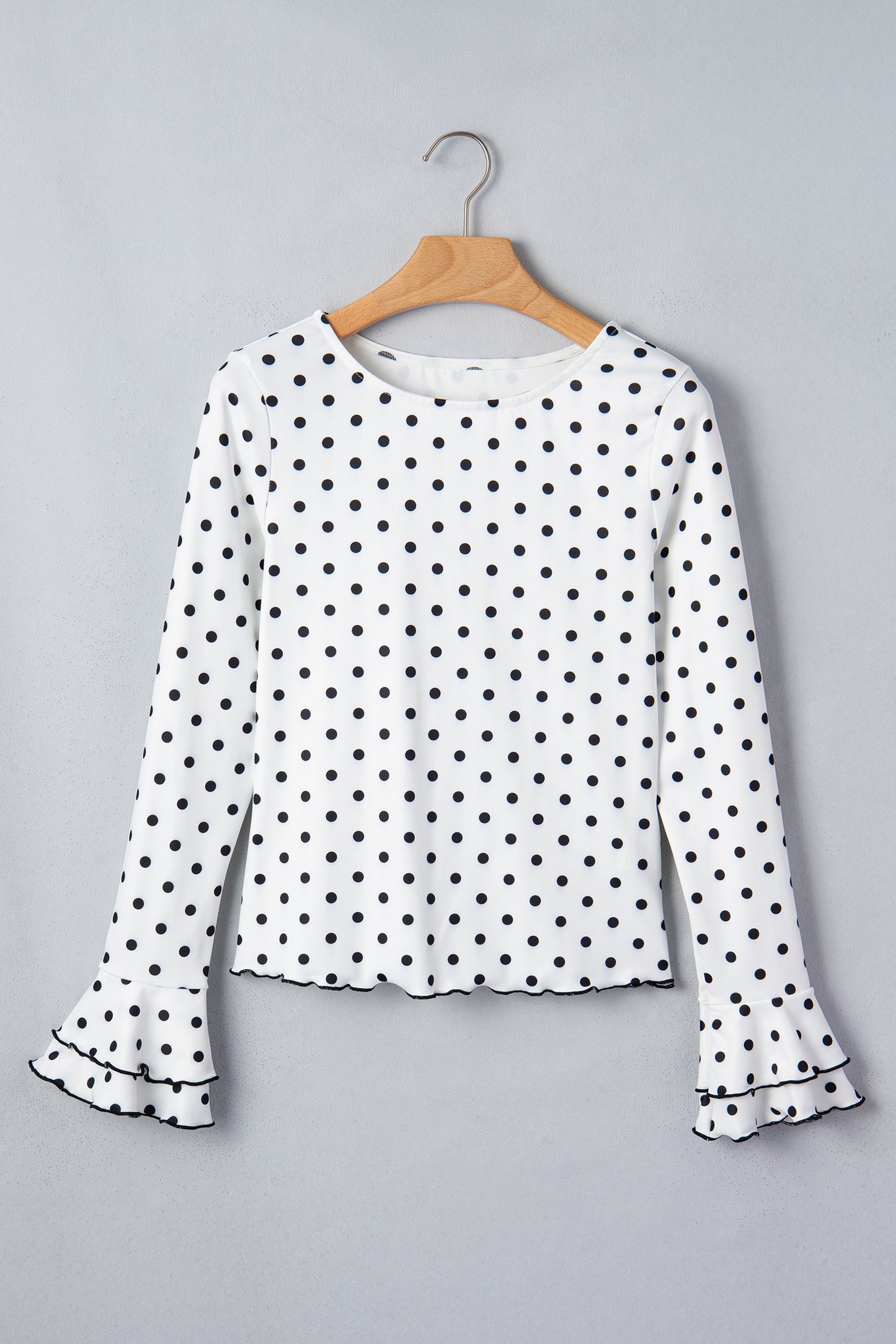 Polka Dot Long Sleeve Top
