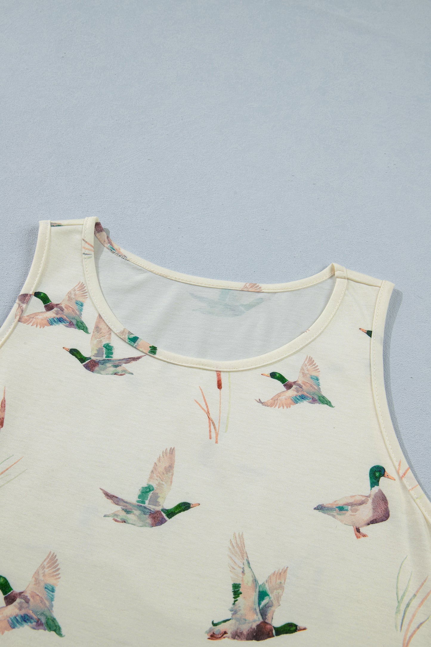 Mallard Print  Tank Top