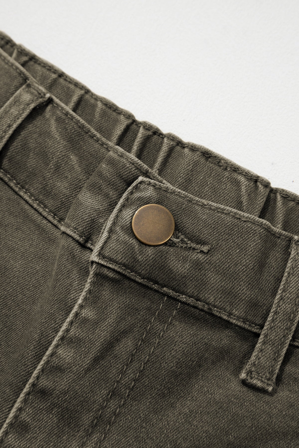 Front Pocket Ankle-length Barrel Jeans