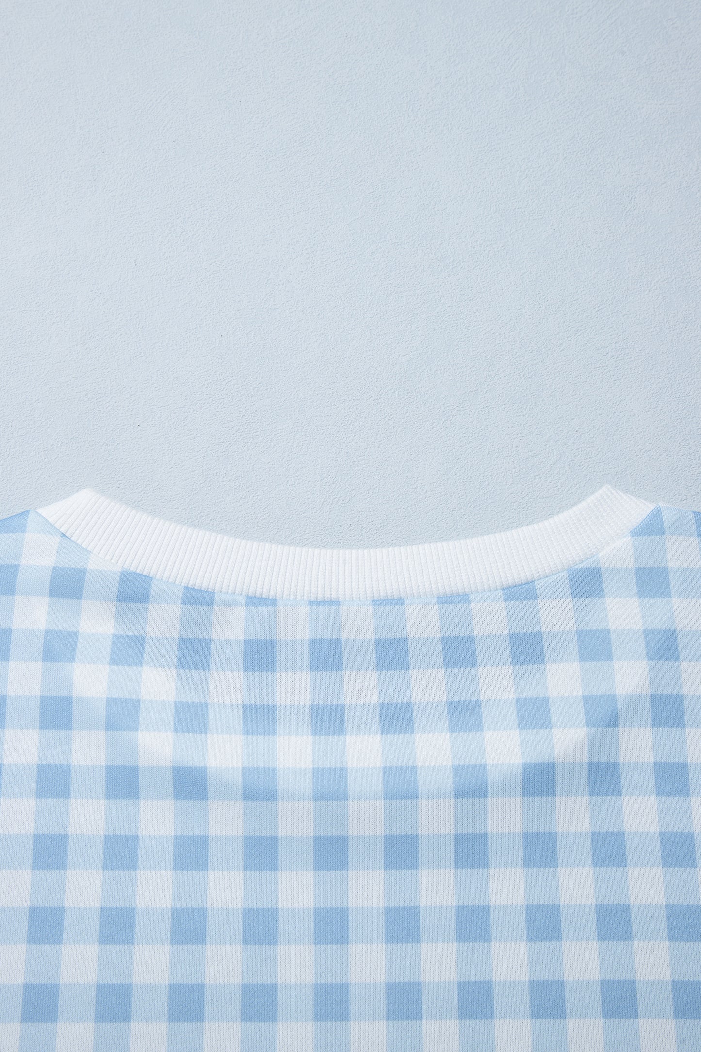 Plaid  Long Sleeve Sweatshirt