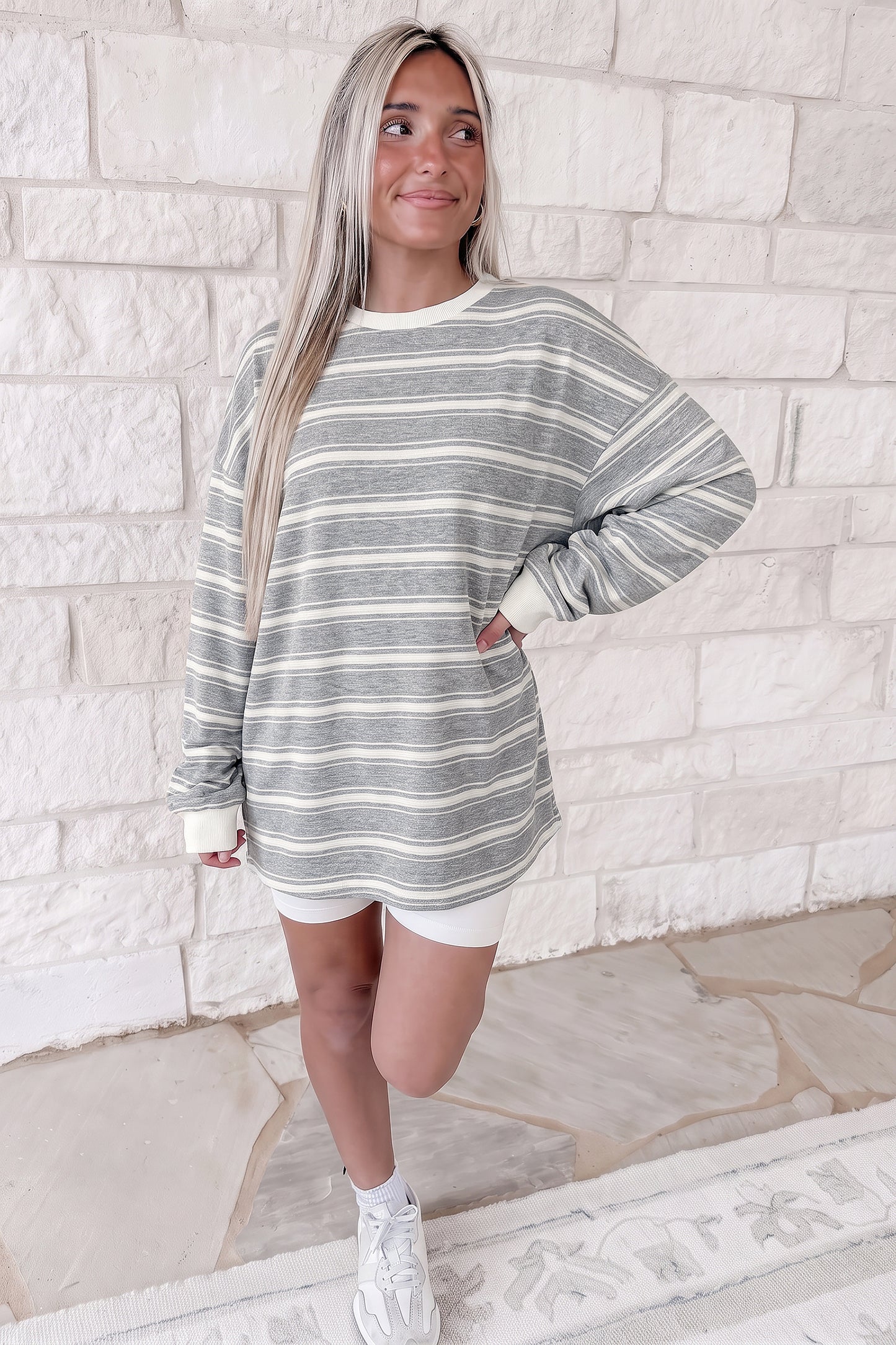 Stripe Long Sleeve Top