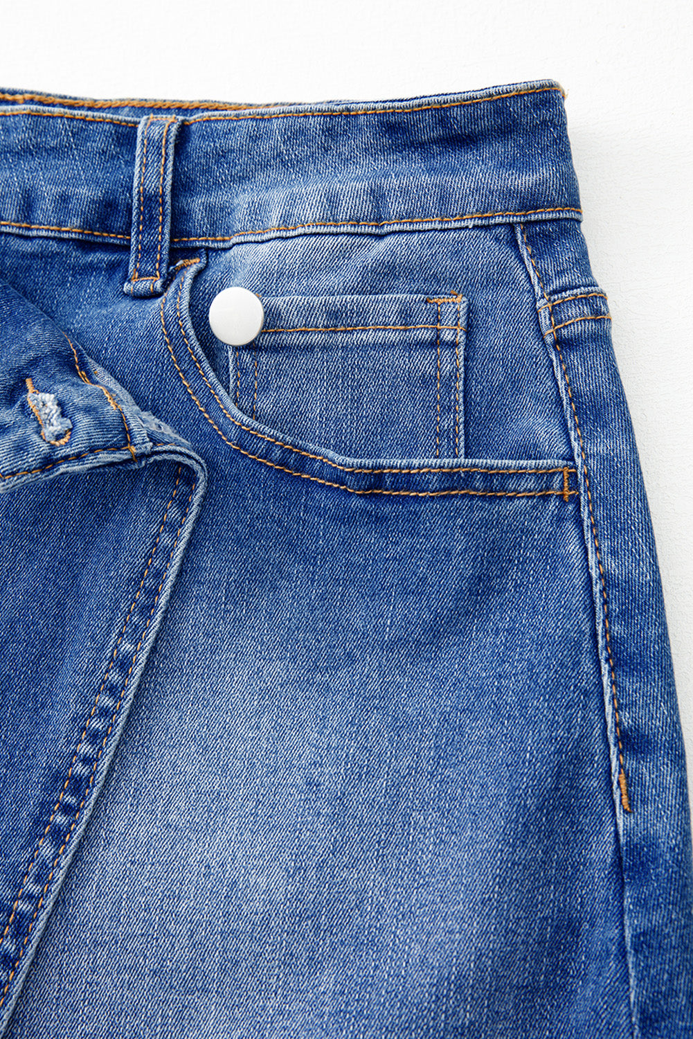 Wrapped  Denim Mini Skirt