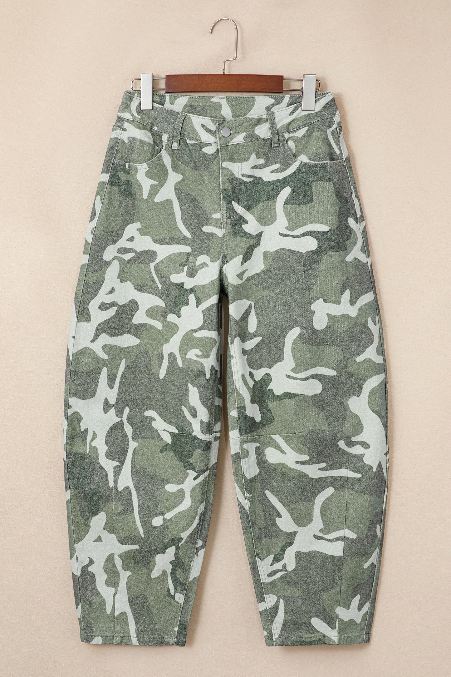 Camo Straight Ankle Jeans