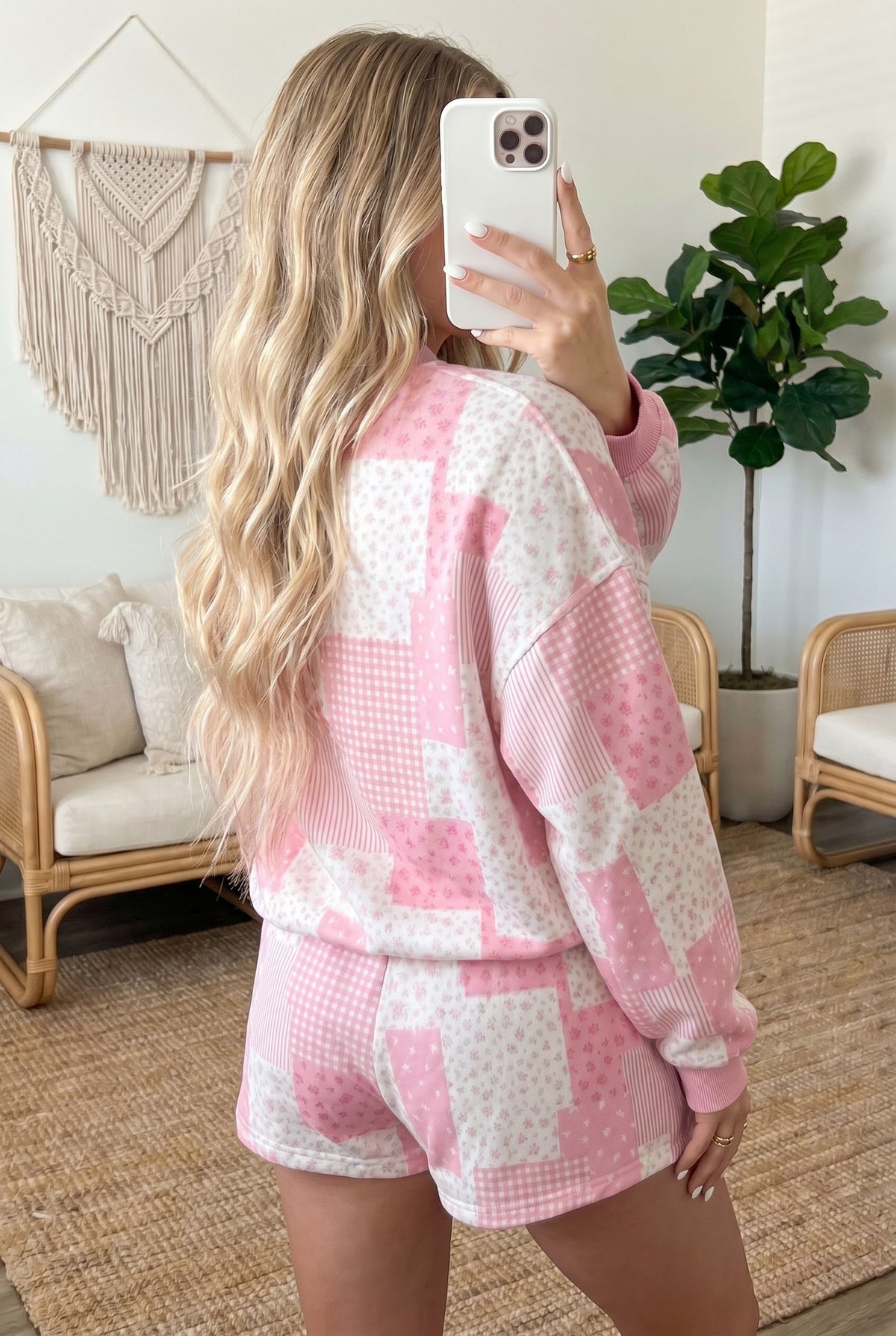 Floral Baggy Shorts Set