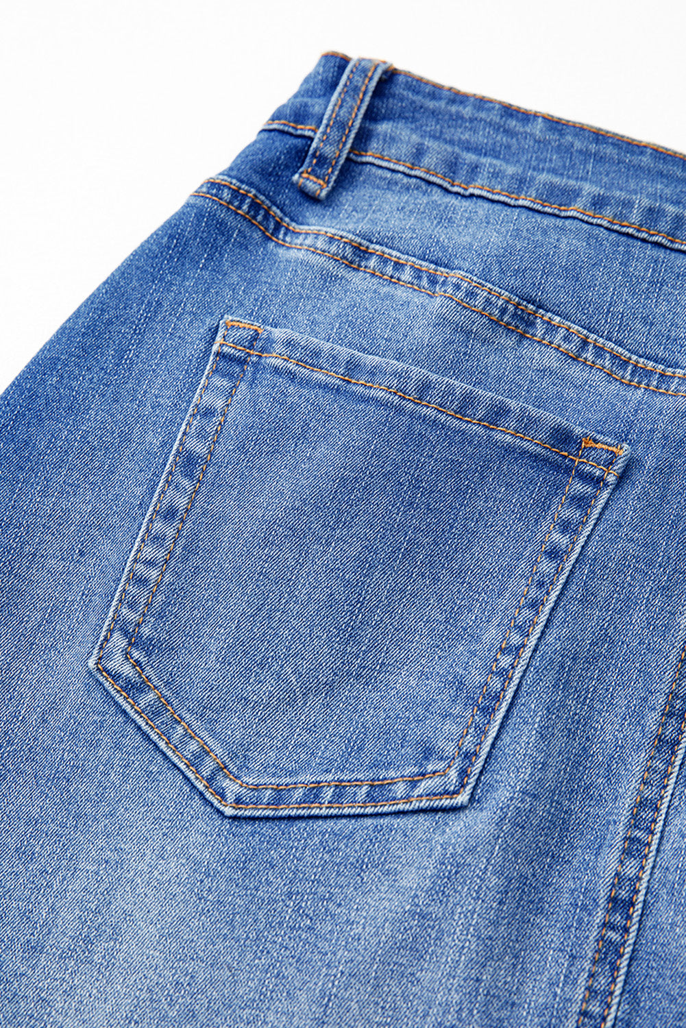 Wrapped  Denim Mini Skirt